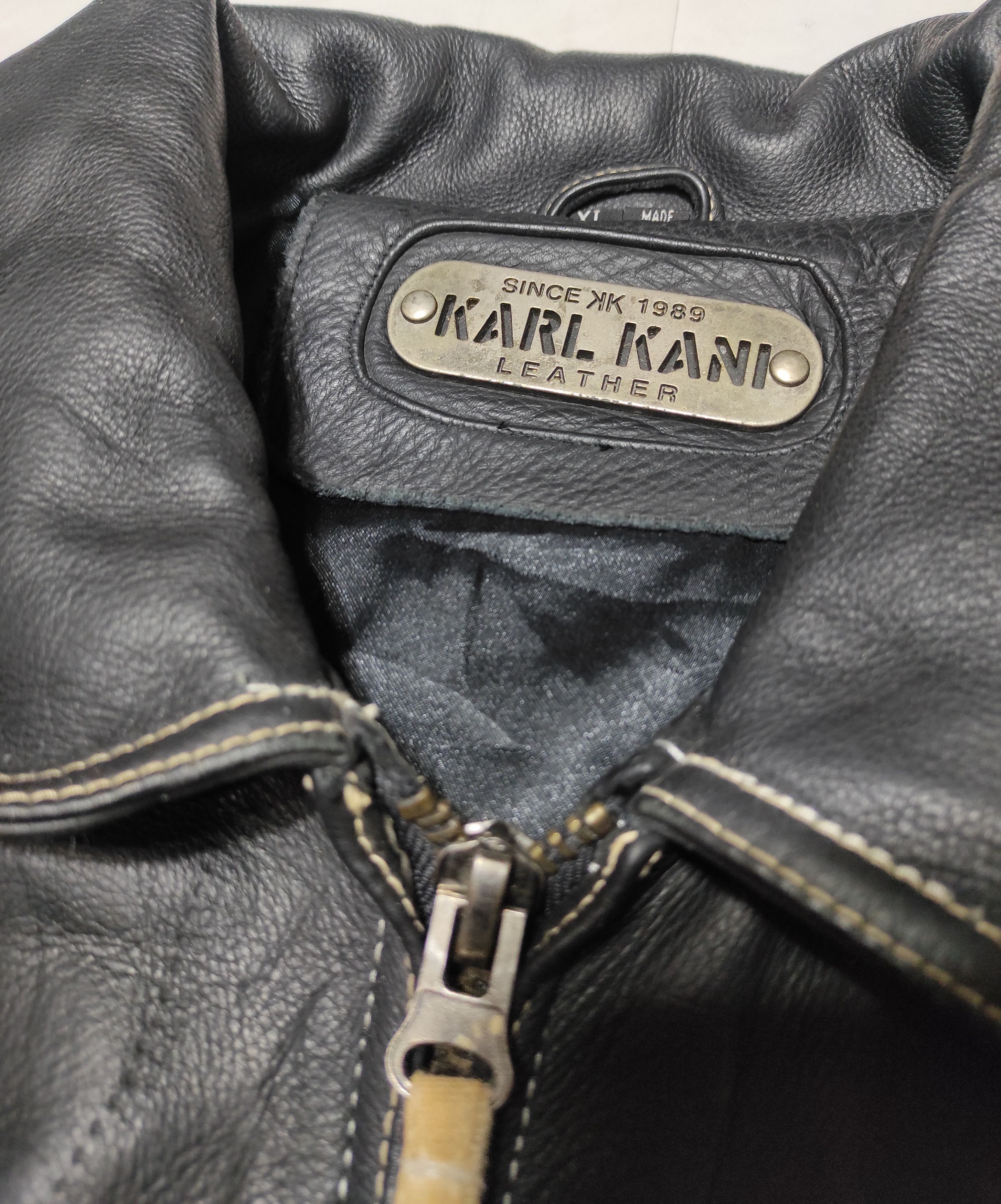 Karl Kani Leather jacket KARL KANI Varsity 86 Big logo spell Out Size US XL / EU 56 / 4 - 6 Thumbnail