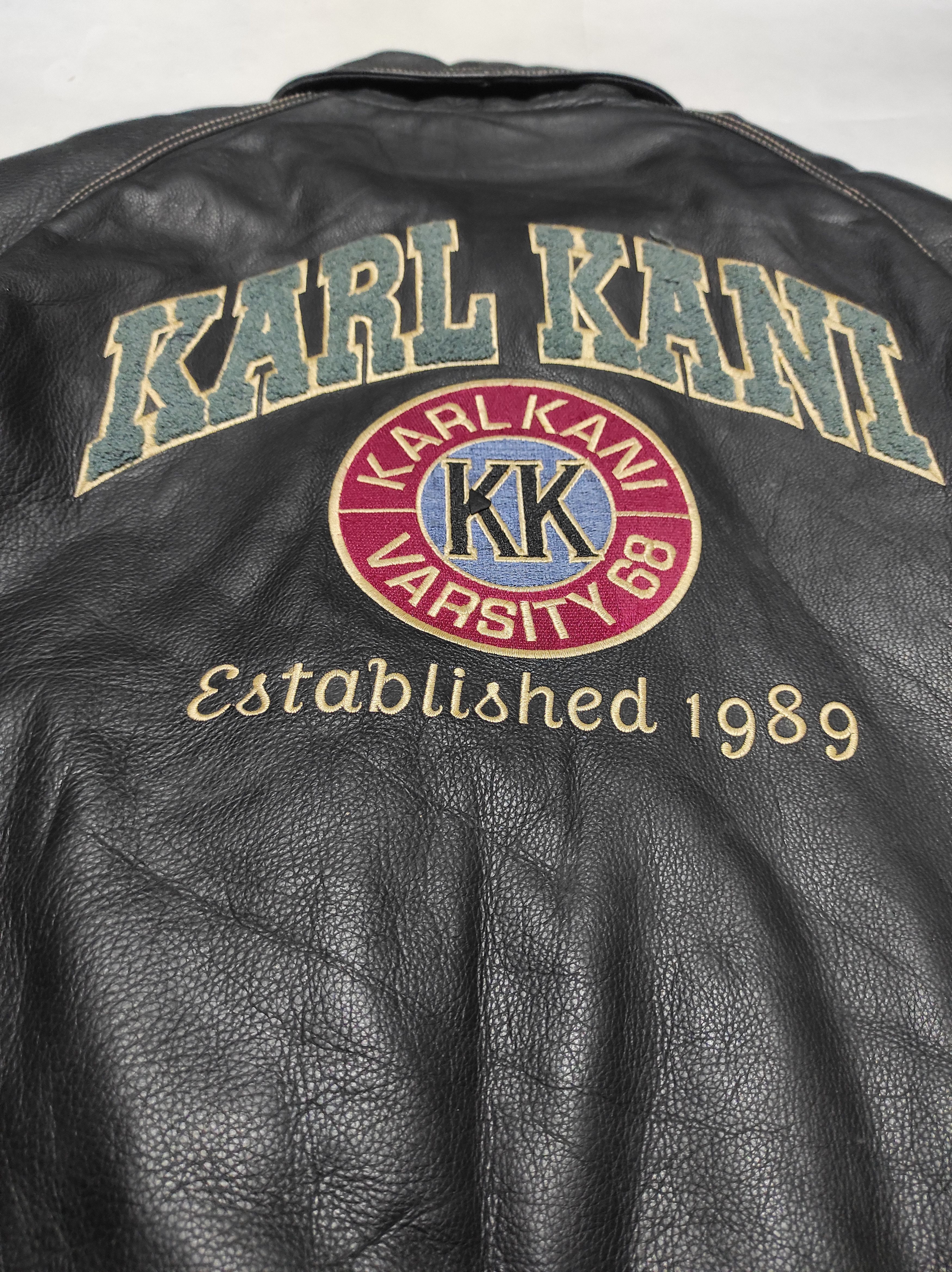 Karl Kani Leather jacket KARL KANI Varsity 86 Big logo spell Out Size US XL / EU 56 / 4 - 9 Thumbnail