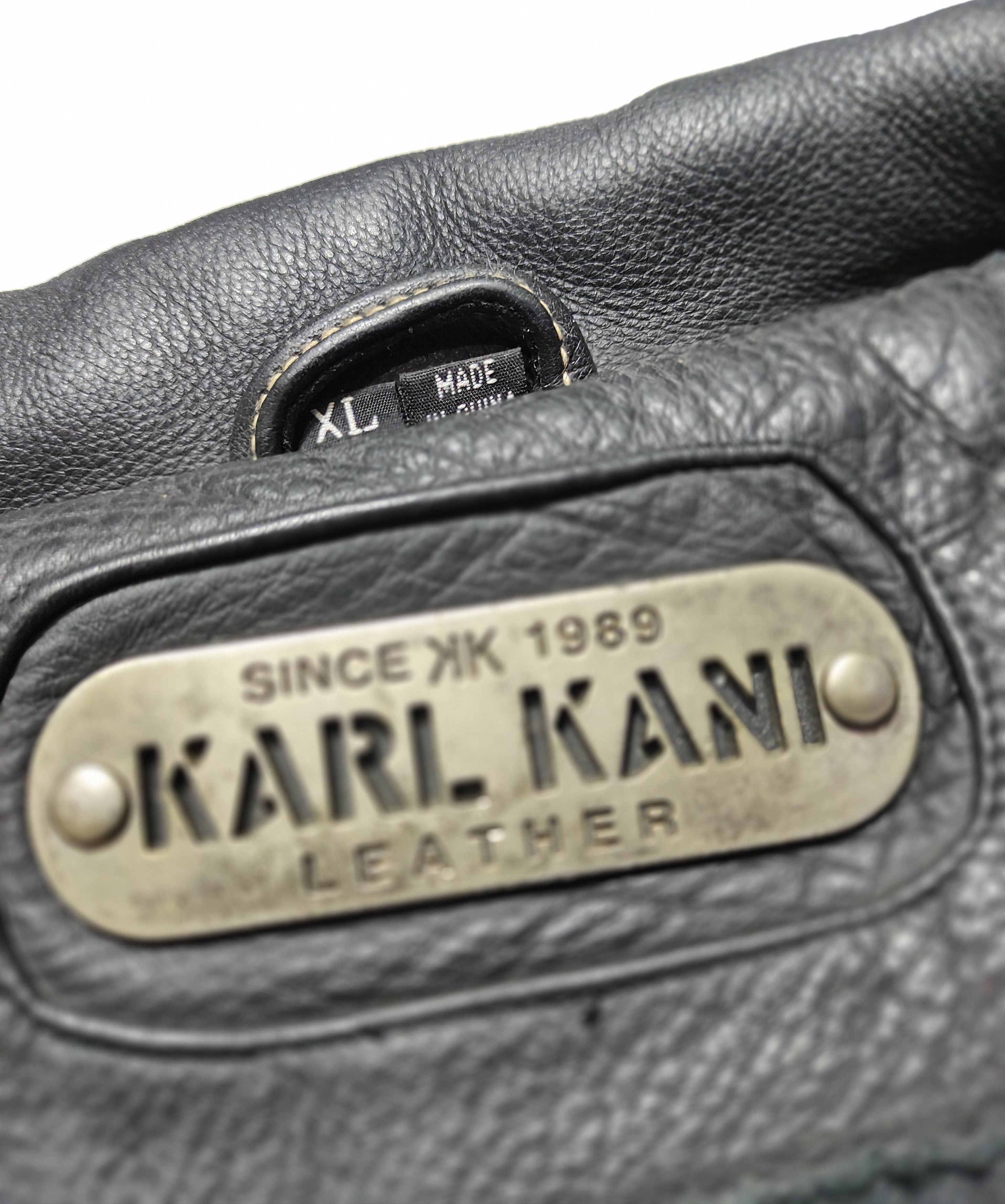 Karl Kani Leather jacket KARL KANI Varsity 86 Big logo spell Out Size US XL / EU 56 / 4 - 7 Thumbnail