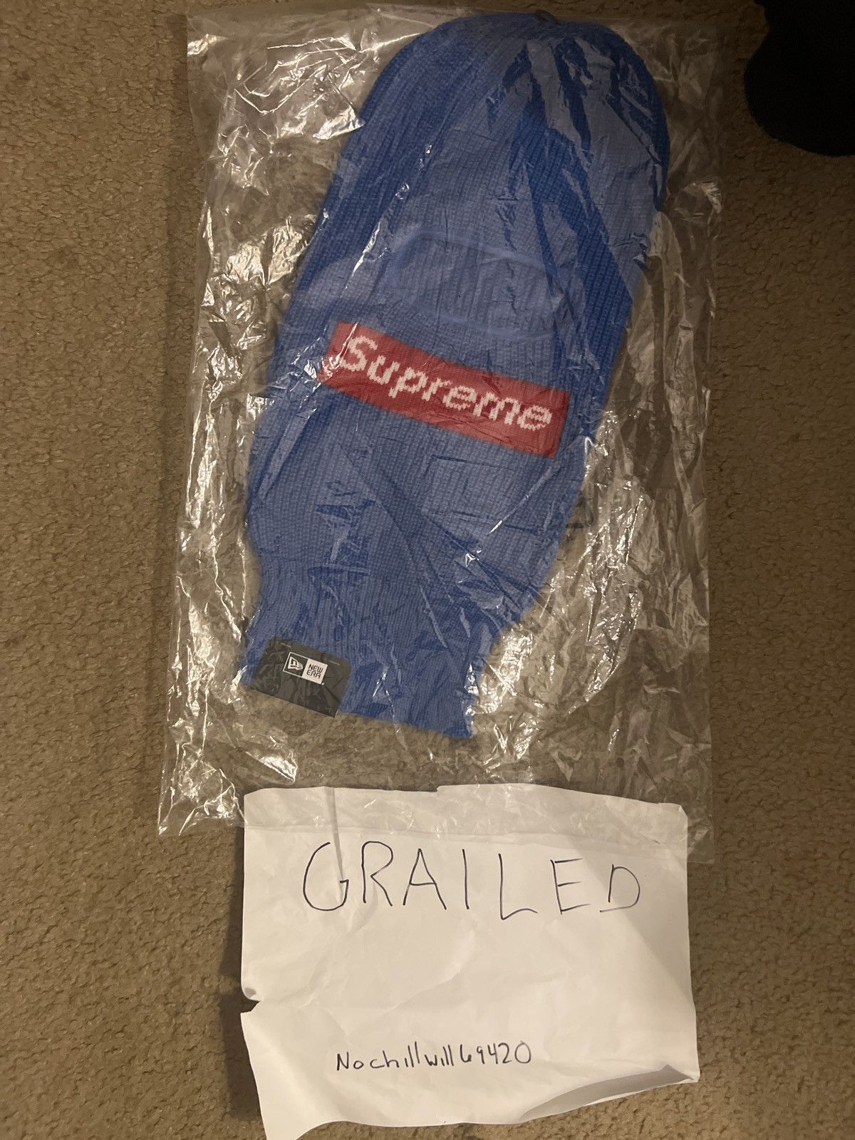 Supreme New Era Box Logo Balaclava (FW22)