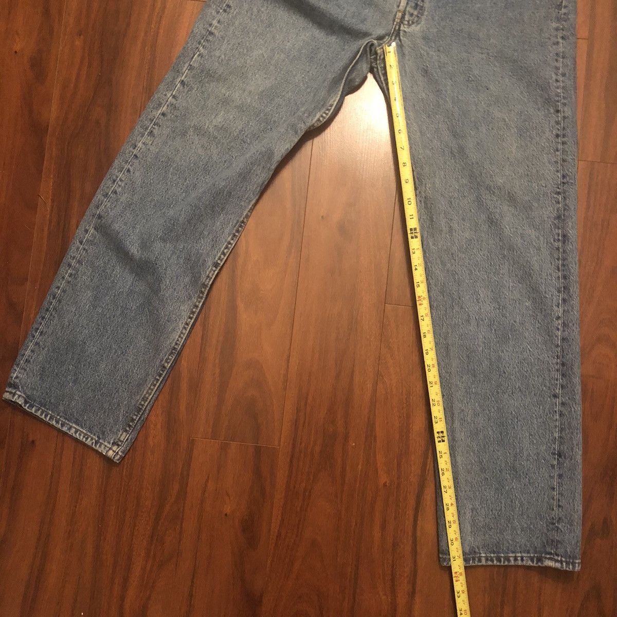 Levi's × Levi's Vintage Clothing × Vintage Vintage 90s Levis 501 original Blue Button Fly Denim jeans Size US 38 / EU 54 - 4 Thumbnail
