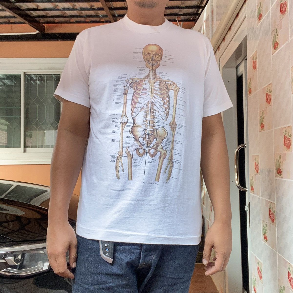 Vintage Vintage 90s Anatomical Chart Size US XL / EU 56 / 4 - 1 Thumbnail