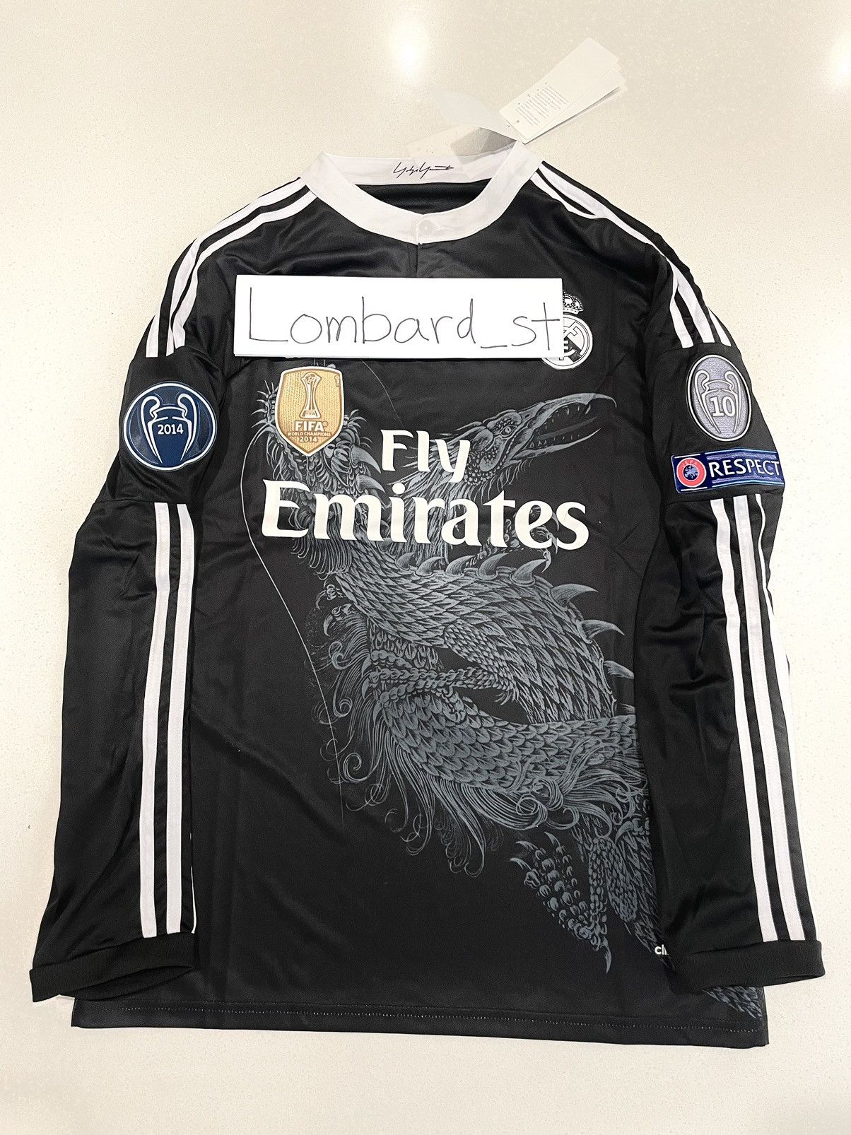 Vintage Ronaldo #7 Real Madrid UCL 2014 Yohji Yamamoto Dragon 