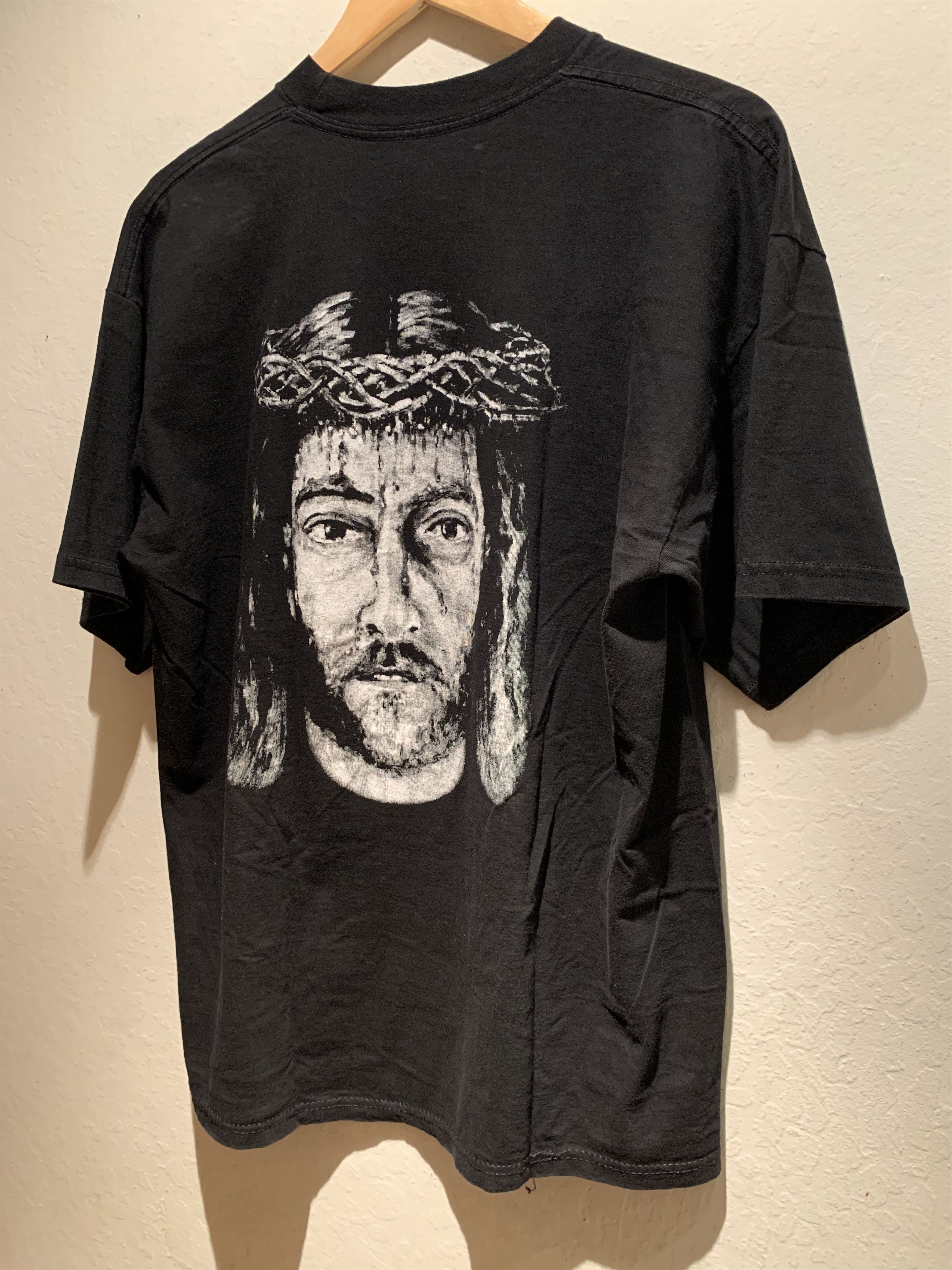 Vintage *RARE* Vintage JesuCristo Jesus Christian T-Shirt Size US L / EU 52-54 / 3 - 4 Thumbnail