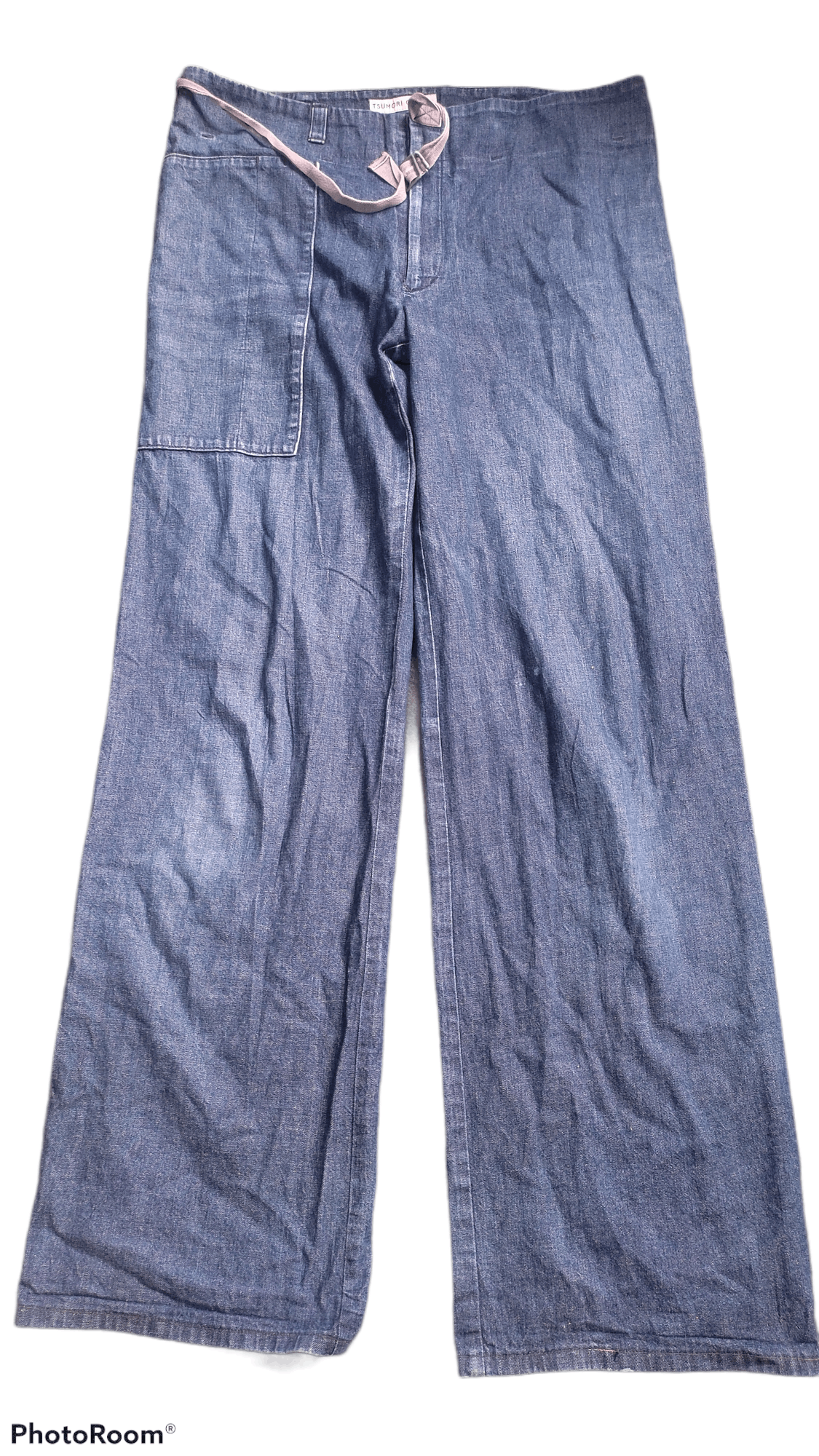 パンツ archive TSUMORI CHISATO waxed wide denim archive TSUMORI CHISATO waxed wide denim