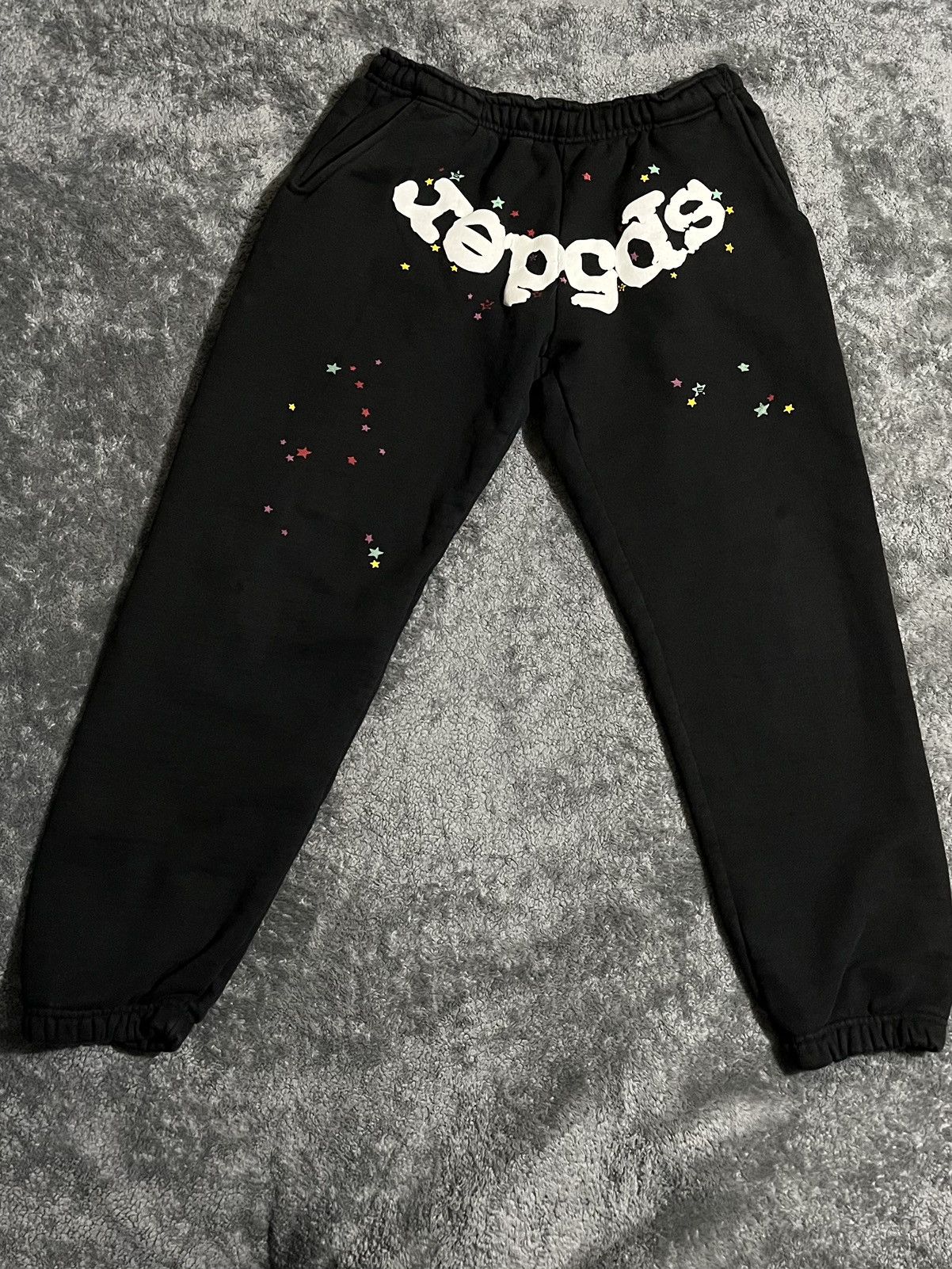 S OG Sp5der Spider Worldwide Websuit Angel Number Pants 555