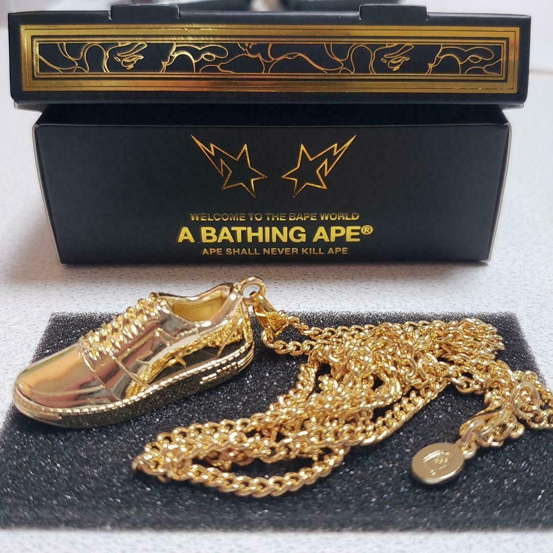 Bape Rare BAPE NECKLACE BAPESTAS Gold Chain A Bathing Ape bapex Size ONE SIZE - 5 Thumbnail