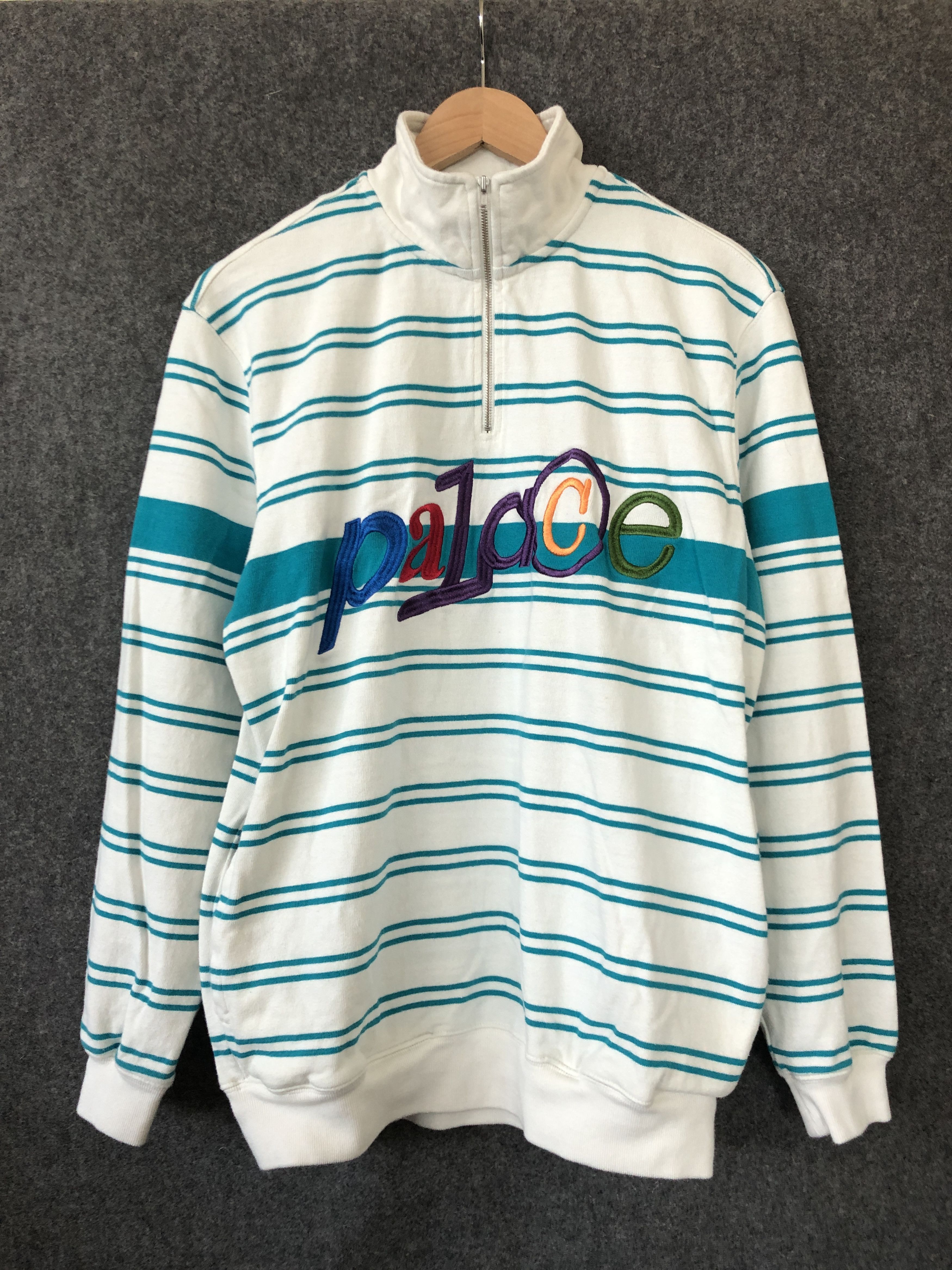 Palace Palace Italia Zip Funnel Soft White | Grailed