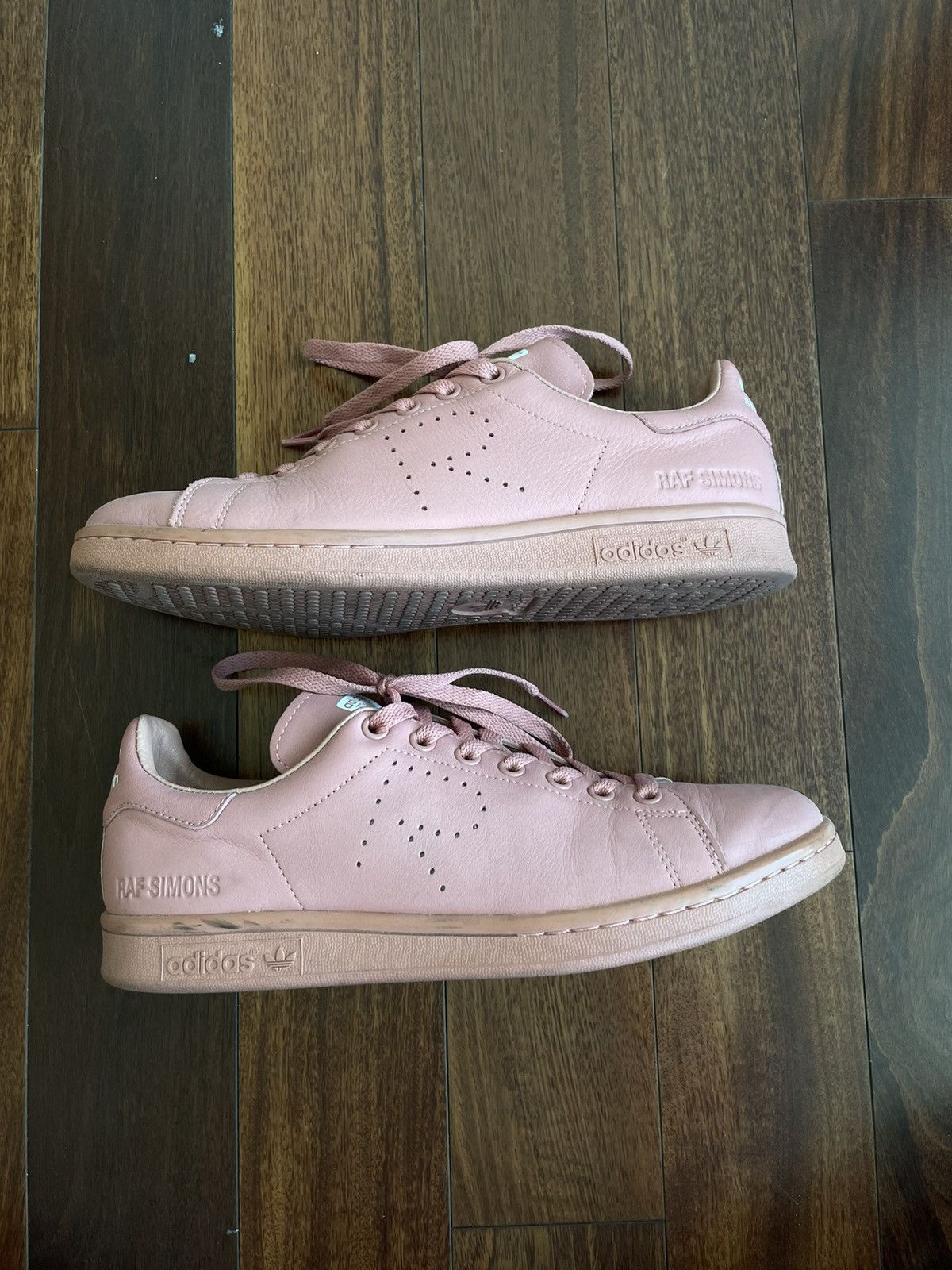 Adidas stan smith raf simons pink online