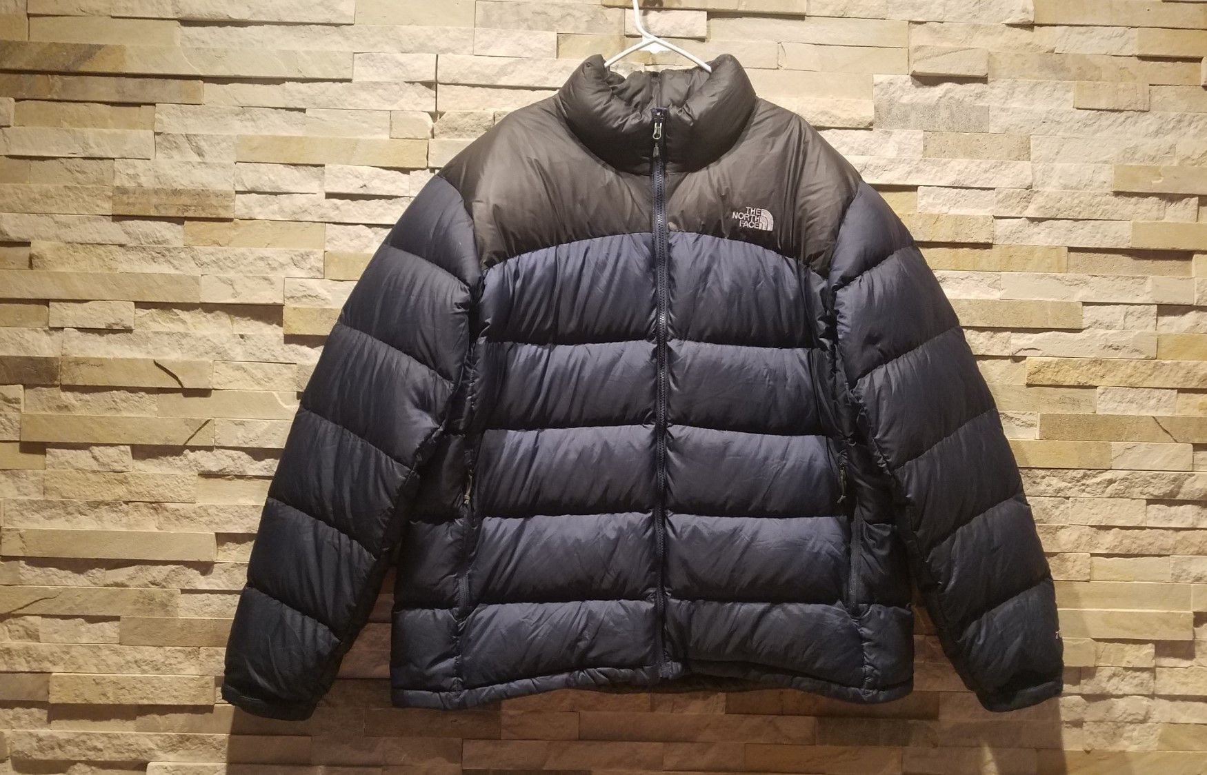 North Face Mens XXL 2X Blue Down Nuptse Puffer Jacket Coat