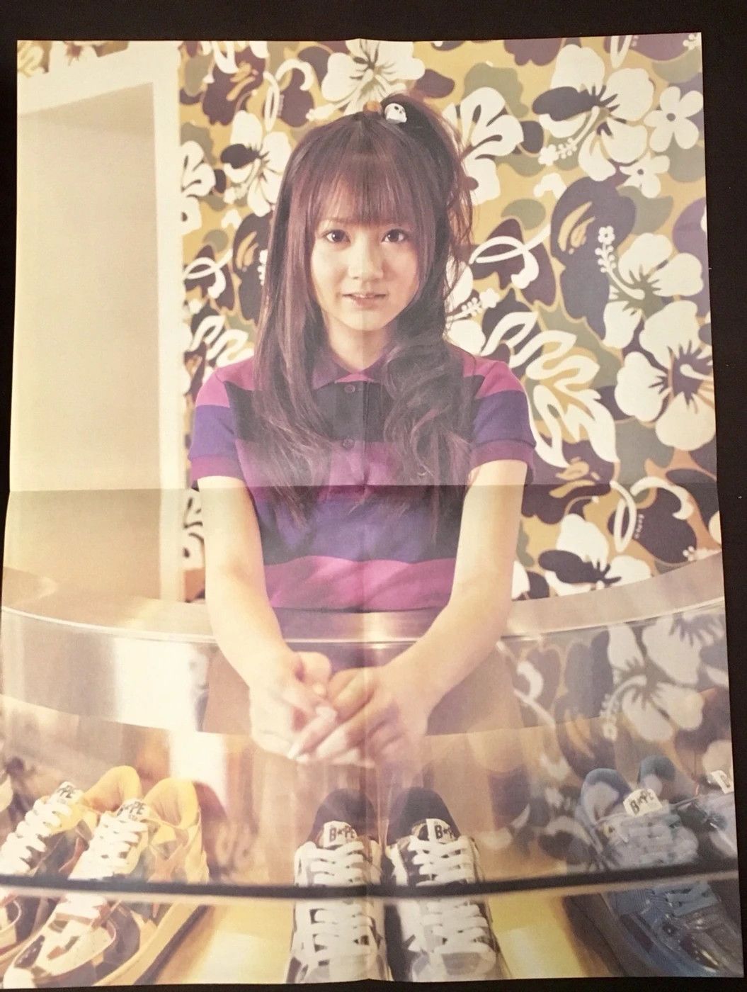 Pre-owned Bape Poster Stas Girl Tropical Camo A Bathing Ape In Multi