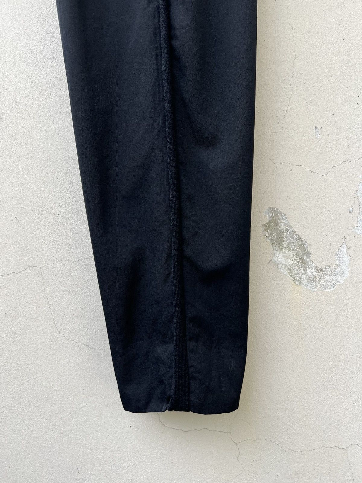Comme des Garcons Homme Vintage 1996 CDGH Side Strap Baggy Black Wool Trouser Pant Size US 31 - 10 Thumbnail