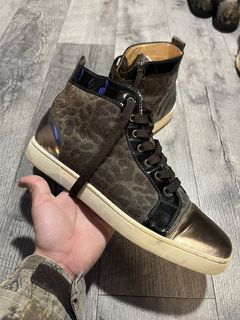 Cheetah louboutin outlet sneakers