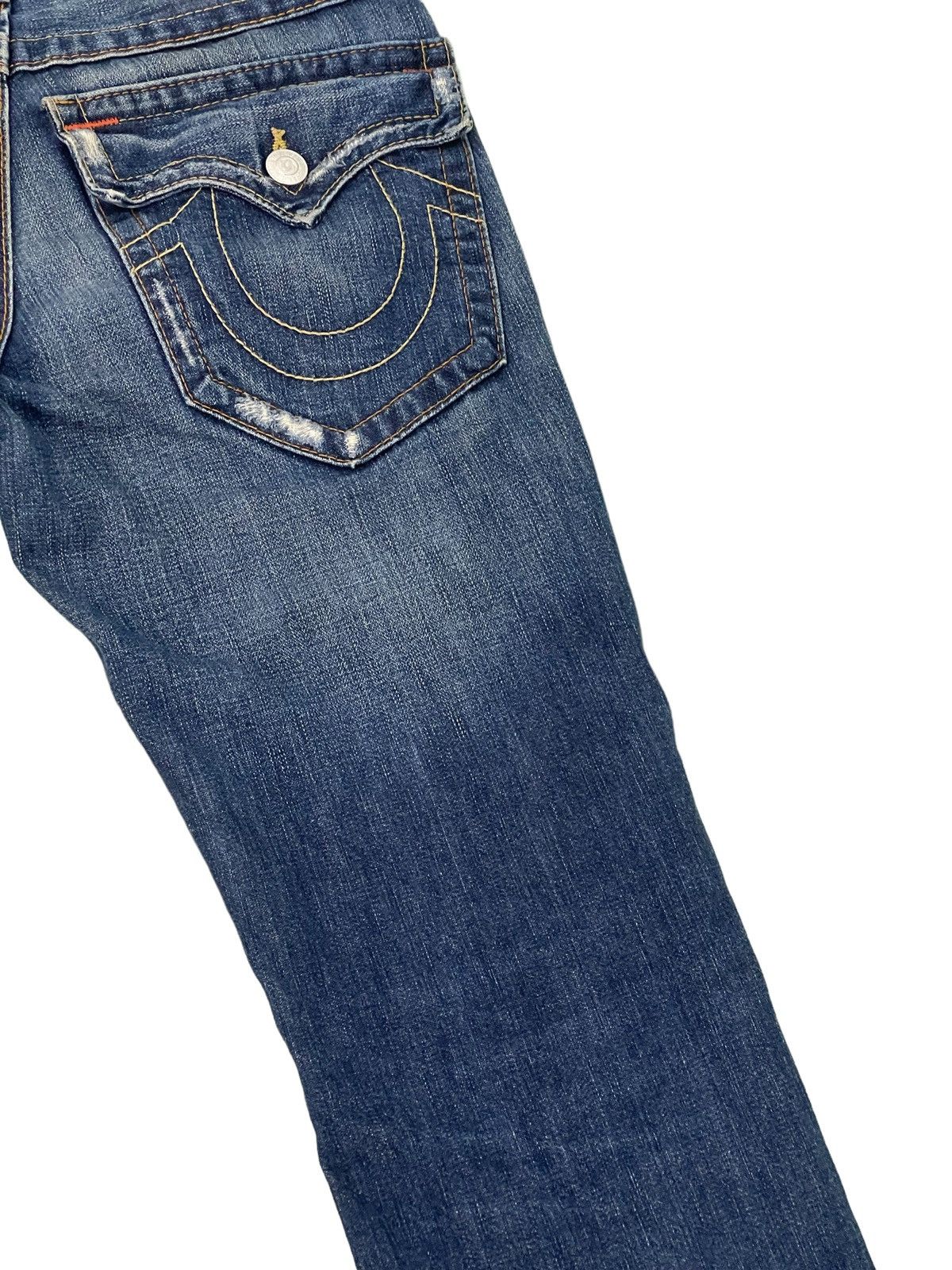Japanese Brand Flare Jeans True Religion USA Low Rise Boot Cut Denim 30🟦 Size US 29 - 19 Thumbnail