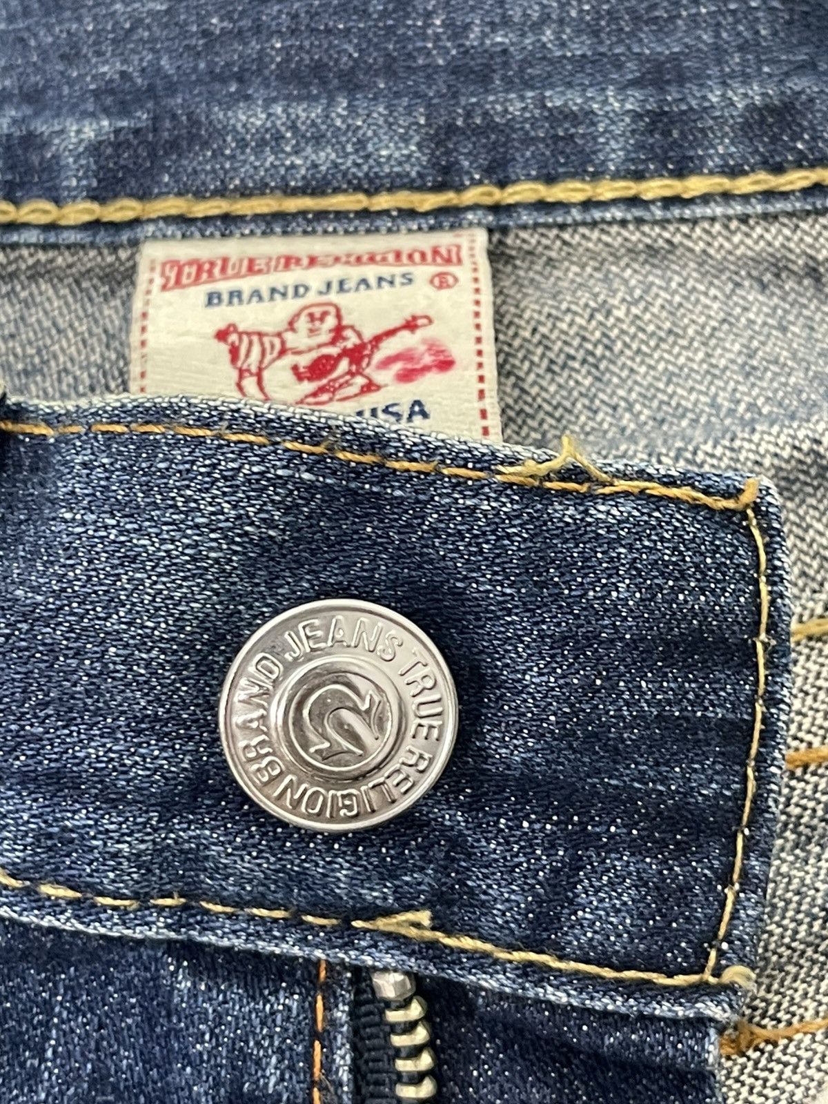 Japanese Brand Flare Jeans True Religion USA Low Rise Boot Cut Denim 30🟦 Size US 29 - 24 Thumbnail