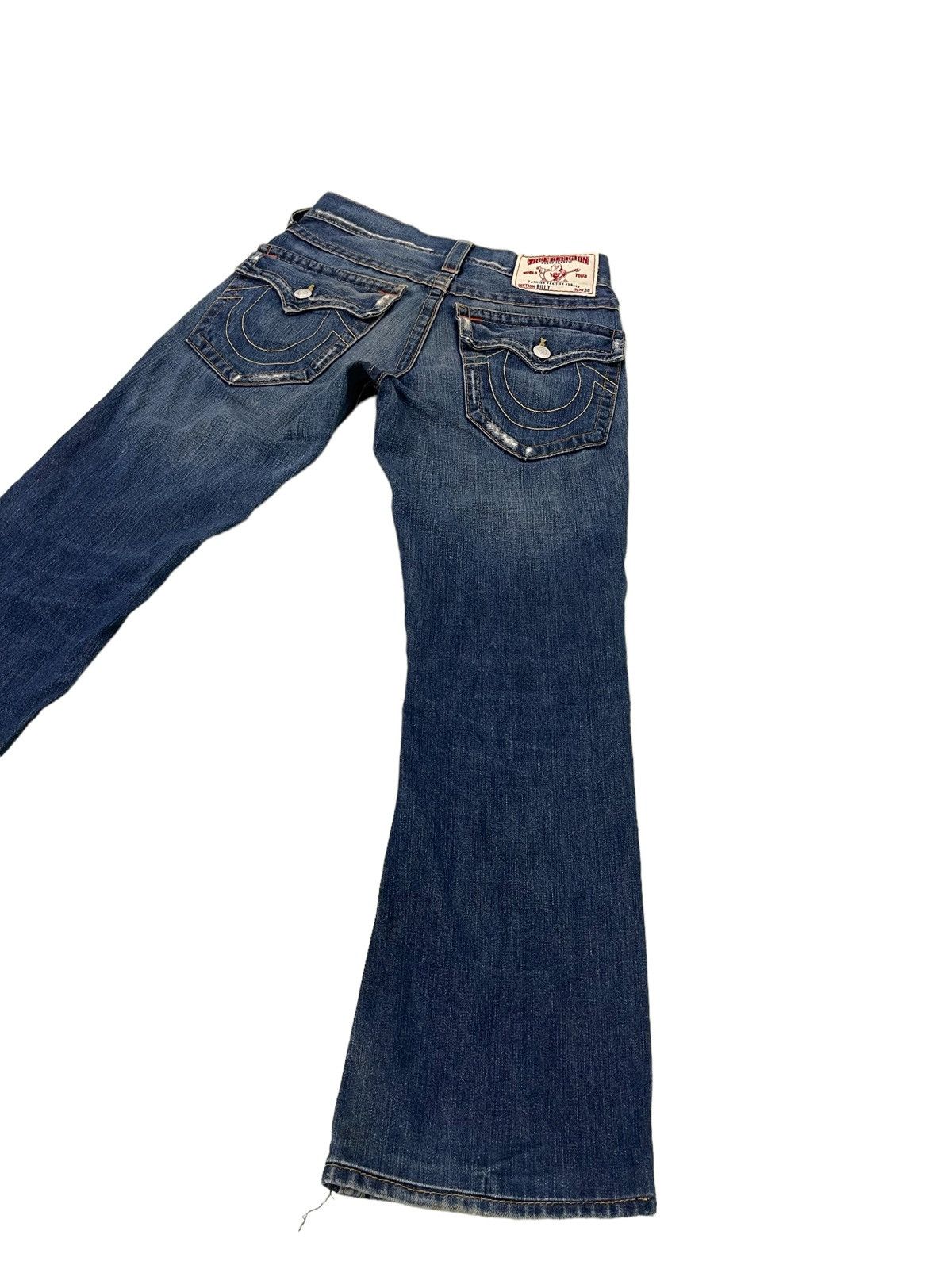 Japanese Brand Flare Jeans True Religion USA Low Rise Boot Cut Denim 30🟦 Size US 29 - 15 Thumbnail