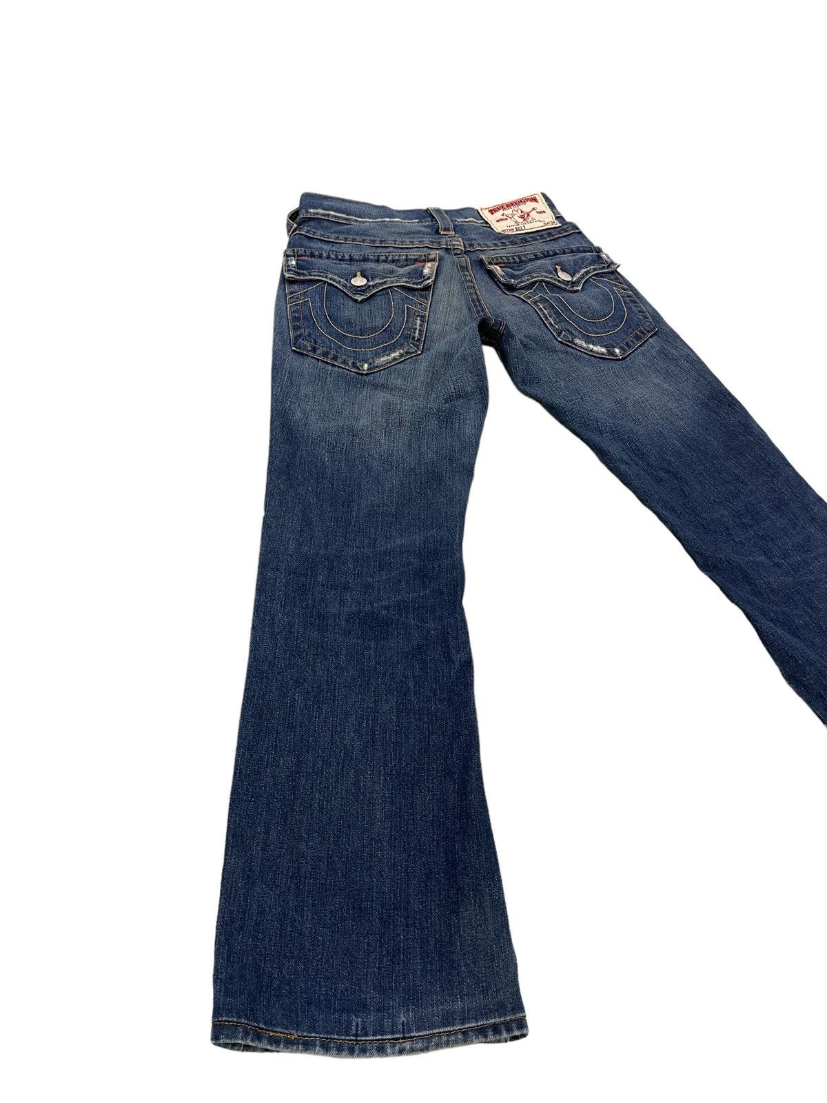 Japanese Brand Flare Jeans True Religion USA Low Rise Boot Cut Denim 30🟦 Size US 29 - 14 Thumbnail