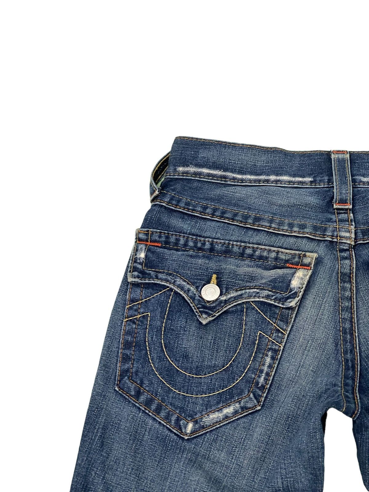 Japanese Brand Flare Jeans True Religion USA Low Rise Boot Cut Denim 30🟦 Size US 29 - 20 Thumbnail