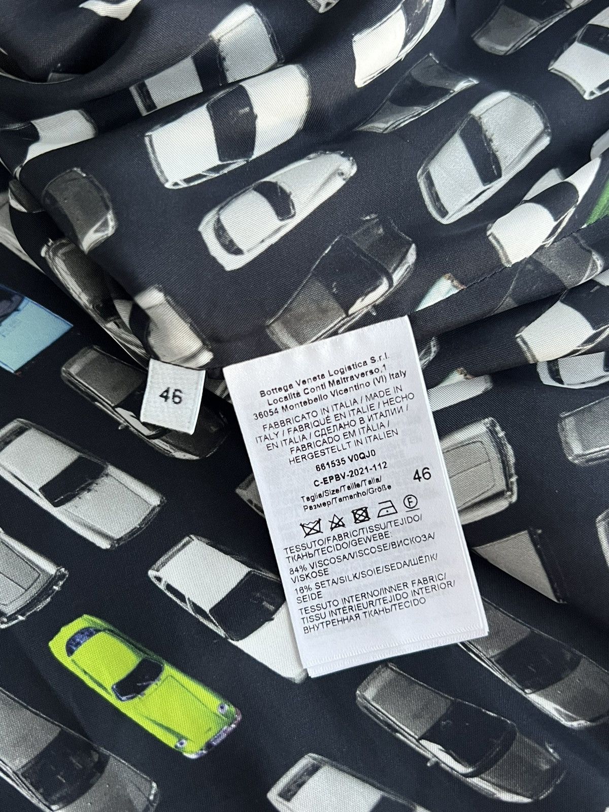Bottega Veneta Bottega Veneta Car-print Padded Shirt Sleeve Shirt Size US M / EU 48-50 / 2 - 5 Thumbnail