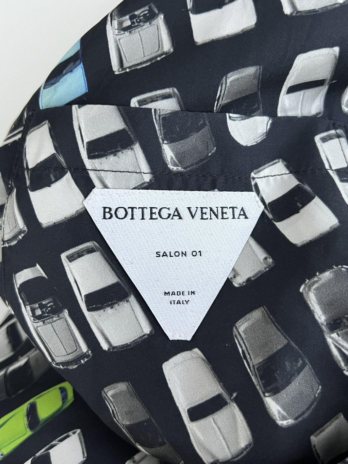 Bottega Veneta Bottega Veneta Car-print Padded Shirt Sleeve Shirt Size US M / EU 48-50 / 2 - 6 Thumbnail