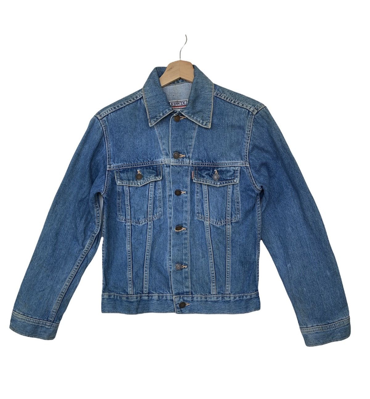 Edwin × Vintage Vintage Edwin Trucker Denim Jacket Size US M / EU 48-50 / 2 - 2 Thumbnail