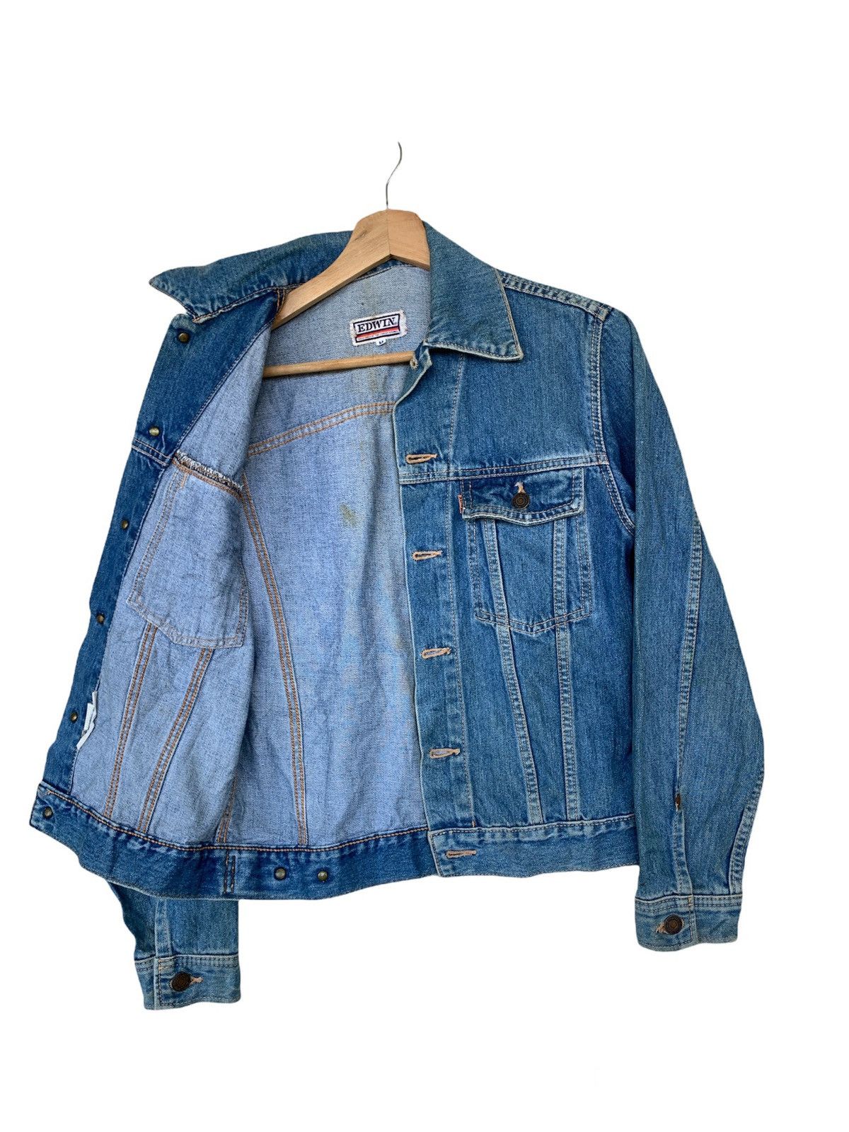 Edwin × Vintage Vintage Edwin Trucker Denim Jacket Size US M / EU 48-50 / 2 - 5 Thumbnail