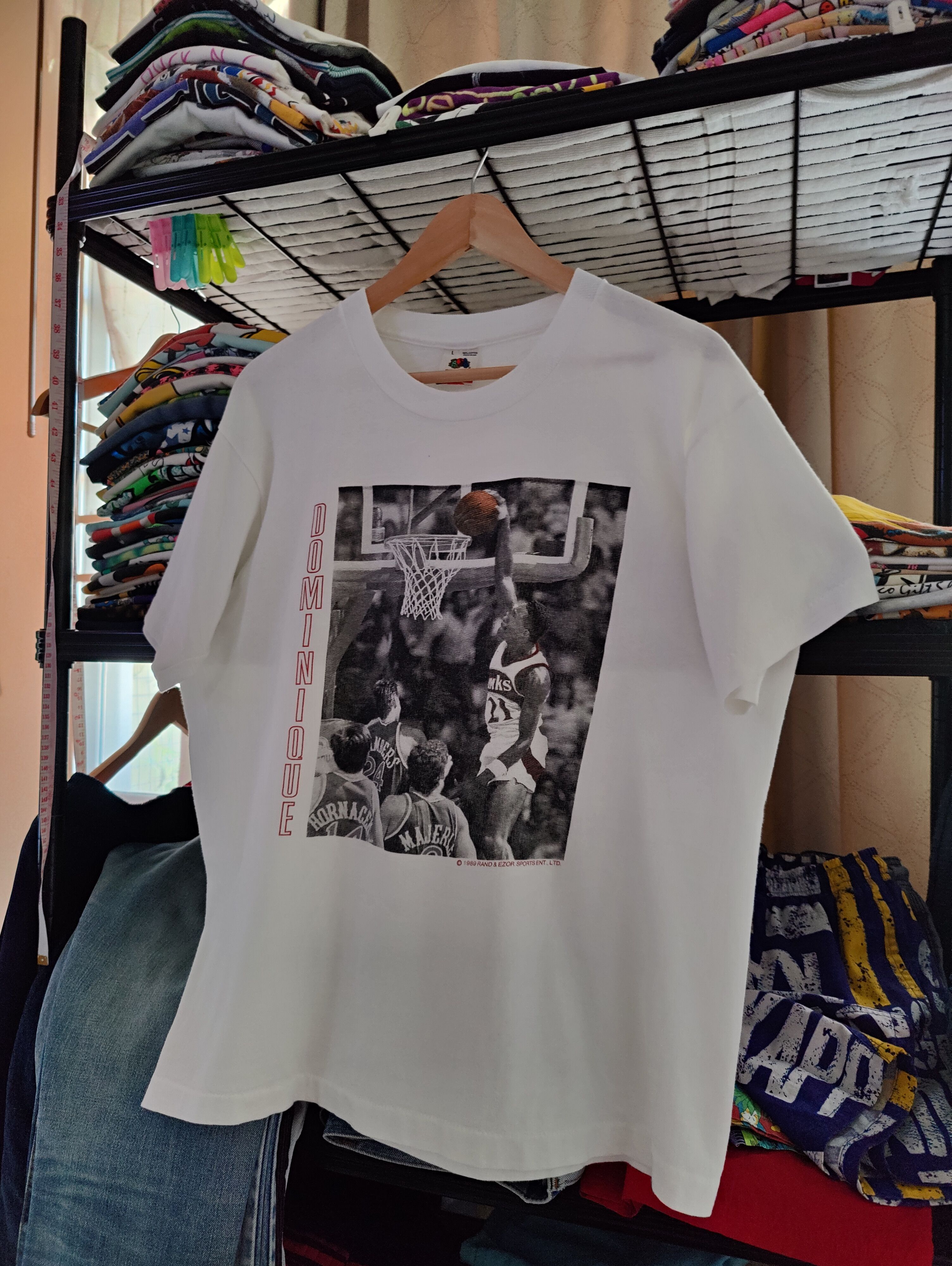 Fruit Of The Loom × NBA (Rare) 1989 Dominique Wilkins, Atlanta Hawks Size US L / EU 52-54 / 3 - 1 Thumbnail