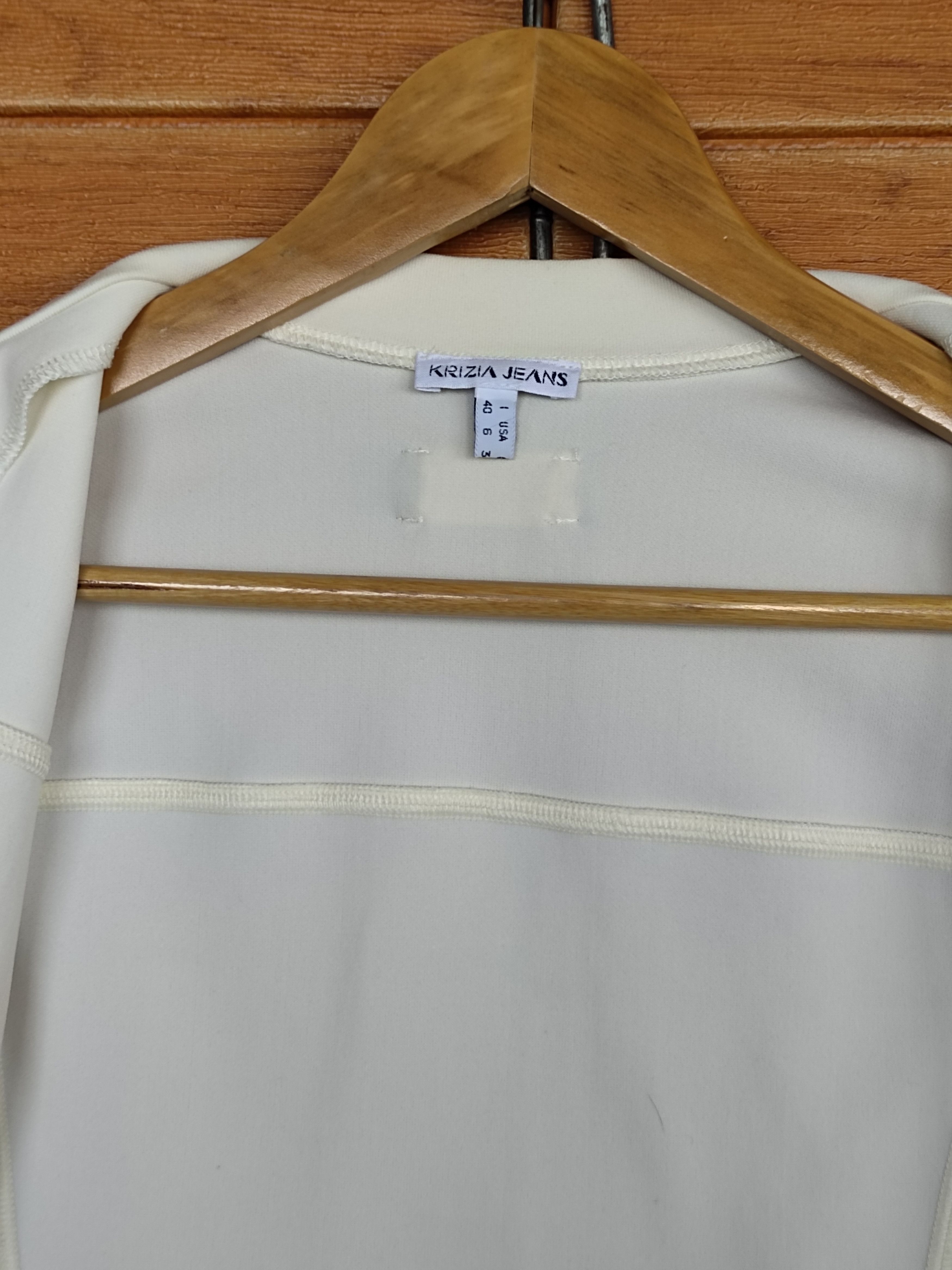 Krizia Krizia Jeans Stretchable Cream Sweater Women Size S / US 4 / IT 40 - 12 Thumbnail