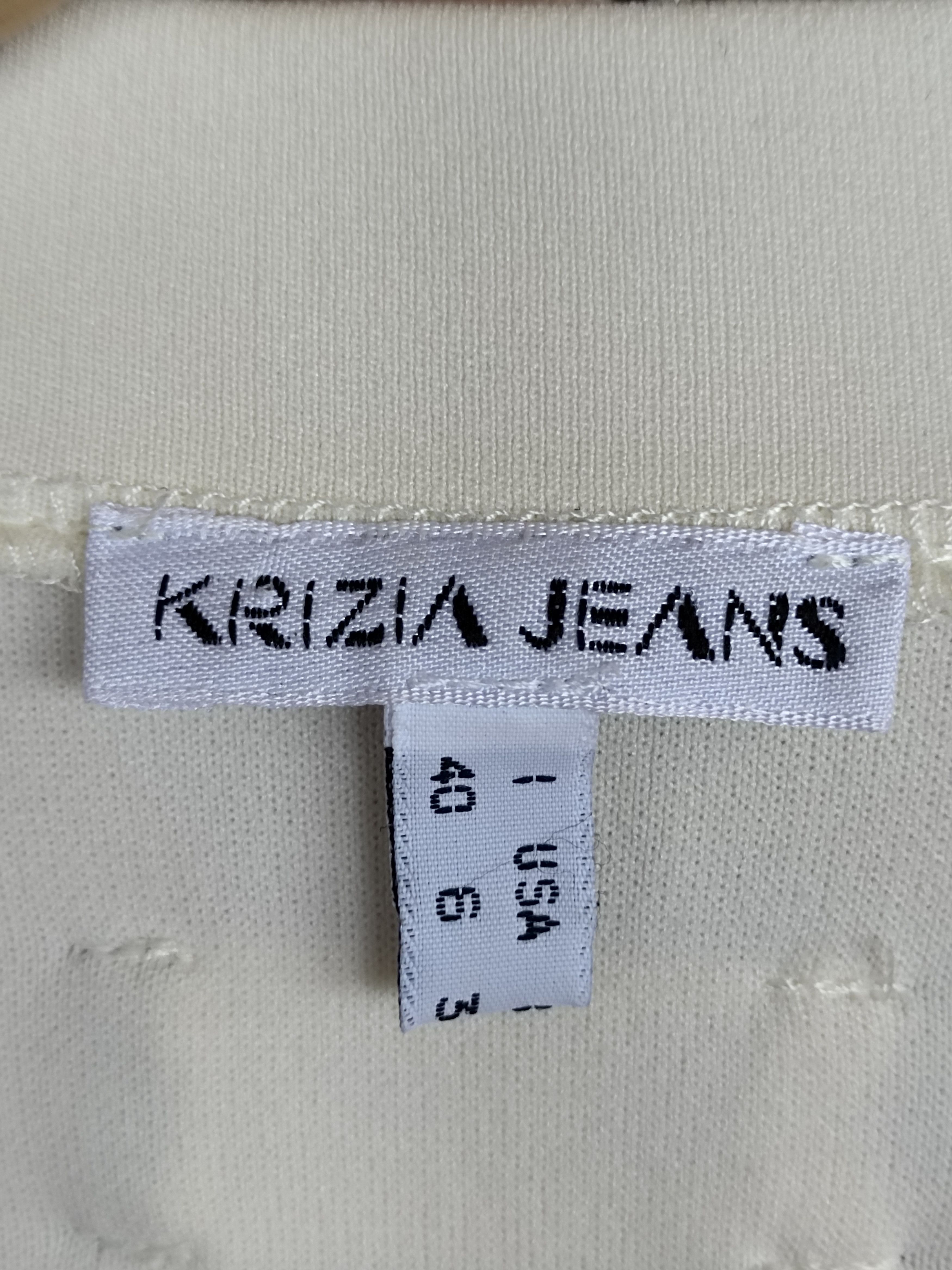 Krizia Krizia Jeans Stretchable Cream Sweater Women Size S / US 4 / IT 40 - 13 Thumbnail