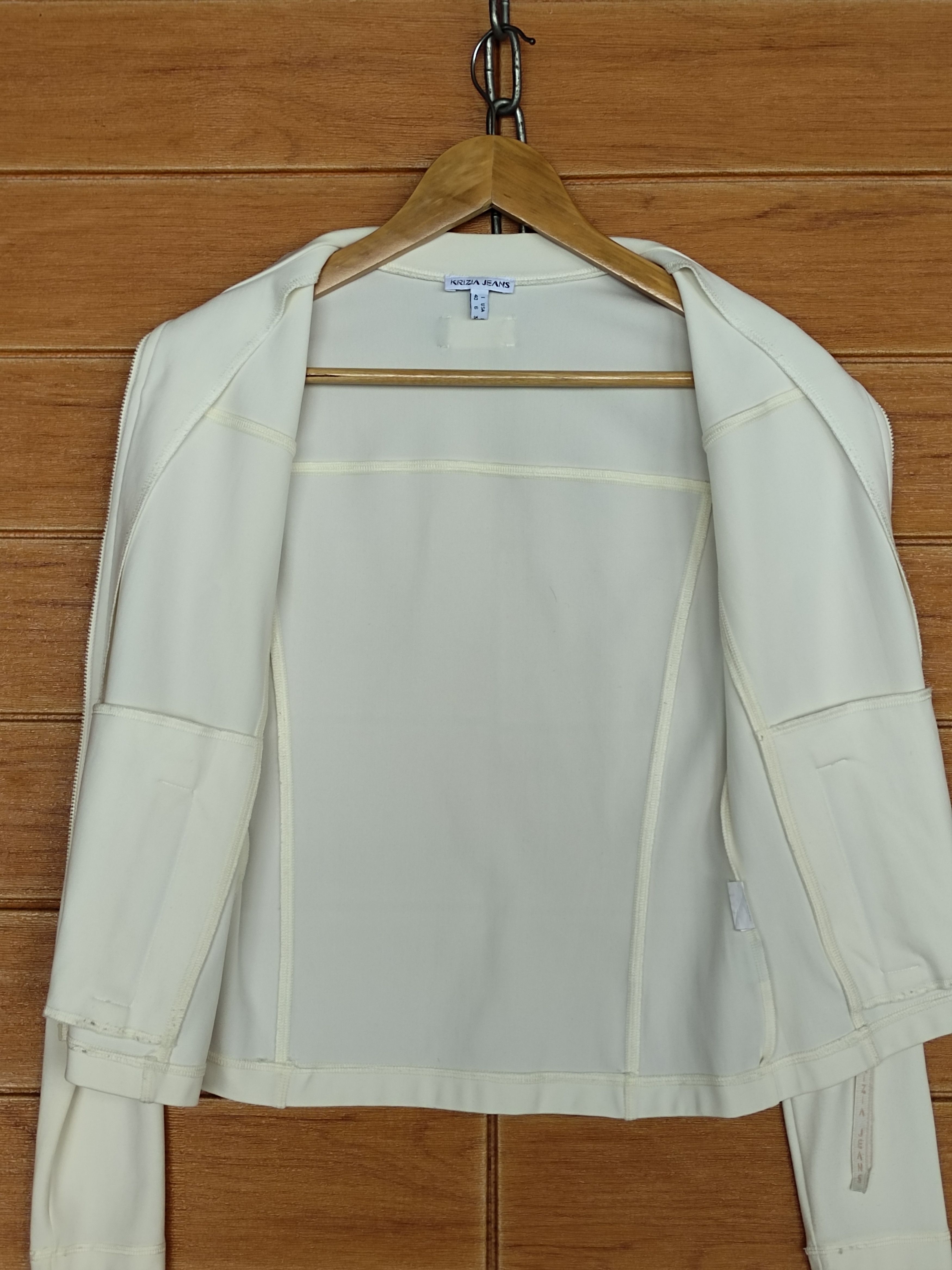 Krizia Krizia Jeans Stretchable Cream Sweater Women Size S / US 4 / IT 40 - 11 Thumbnail