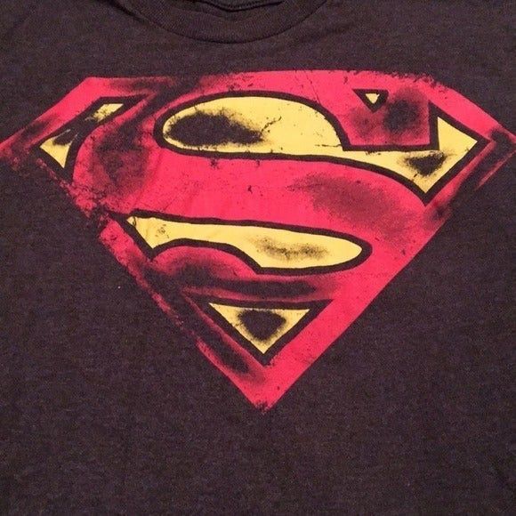 DC Comics Gray Superman Logo T-Shirt Size US M / EU 48-50 / 2 - 3 Thumbnail