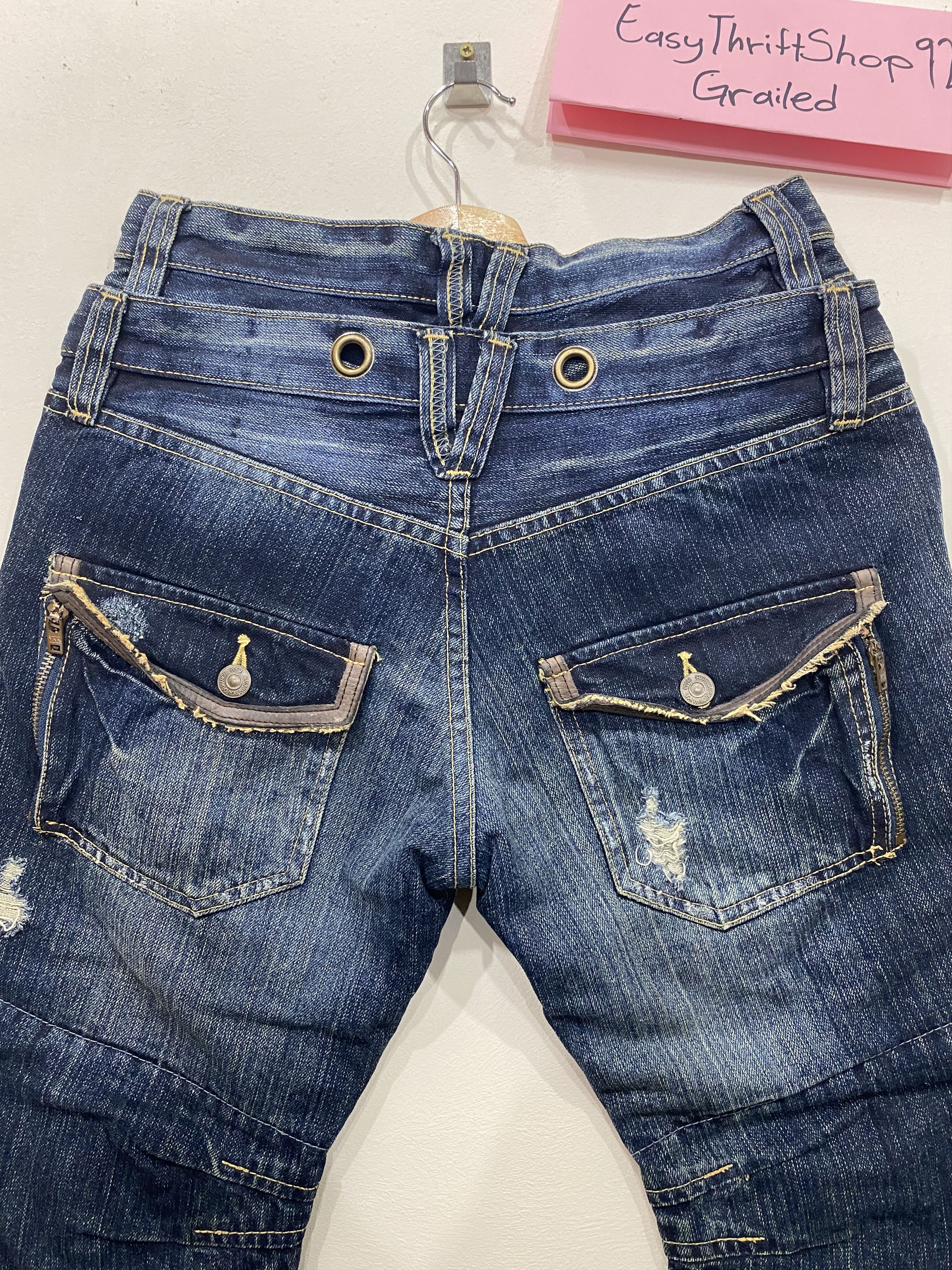 Japanese Brand OFFER YOUR PRICE🔥double waist punk design jeans Size US 30 / EU 46 - 5 Thumbnail