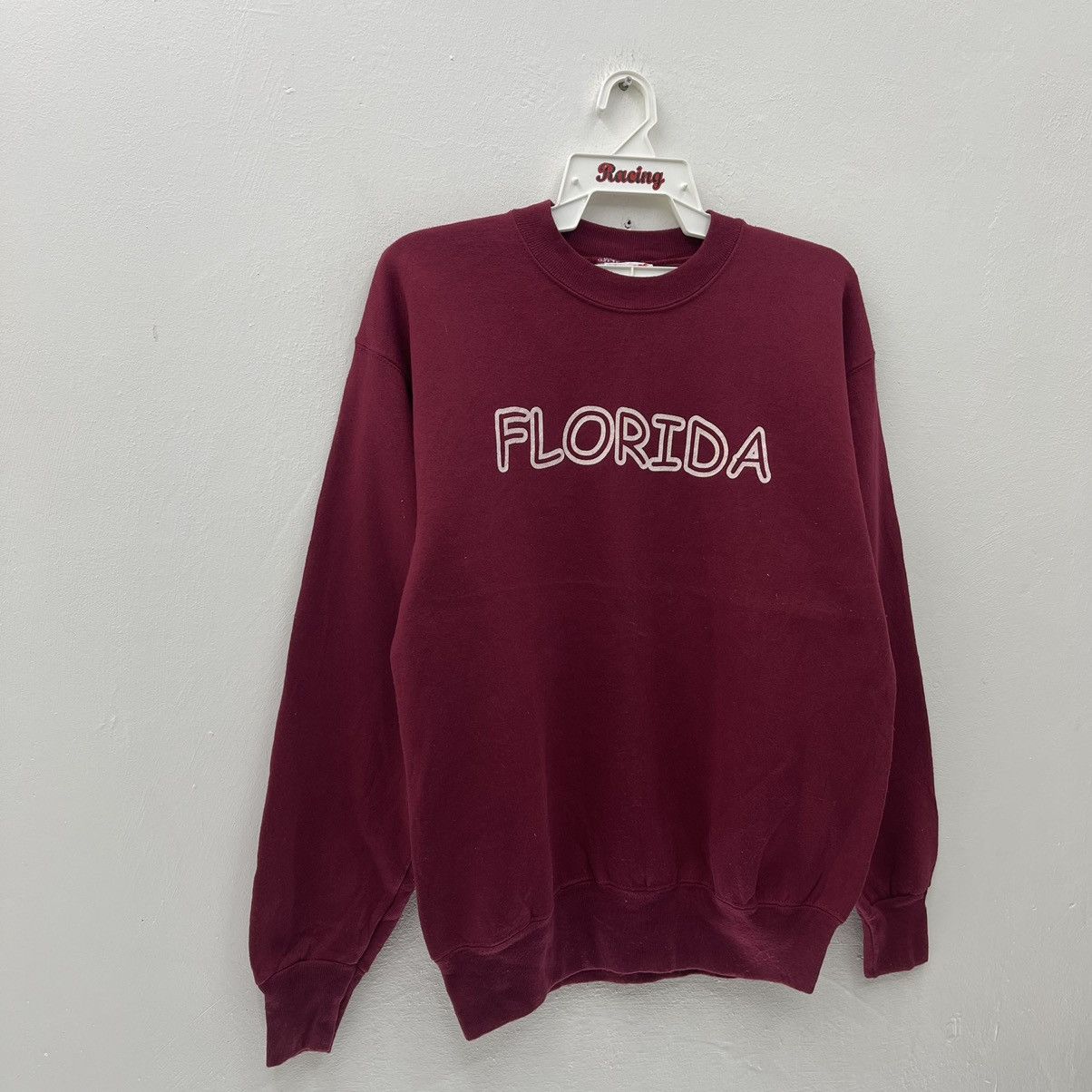 Hanes Florida Sweatshirt Vintage 90s Jumper Pullover Size US M / EU 48-50 / 2 - 3 Thumbnail