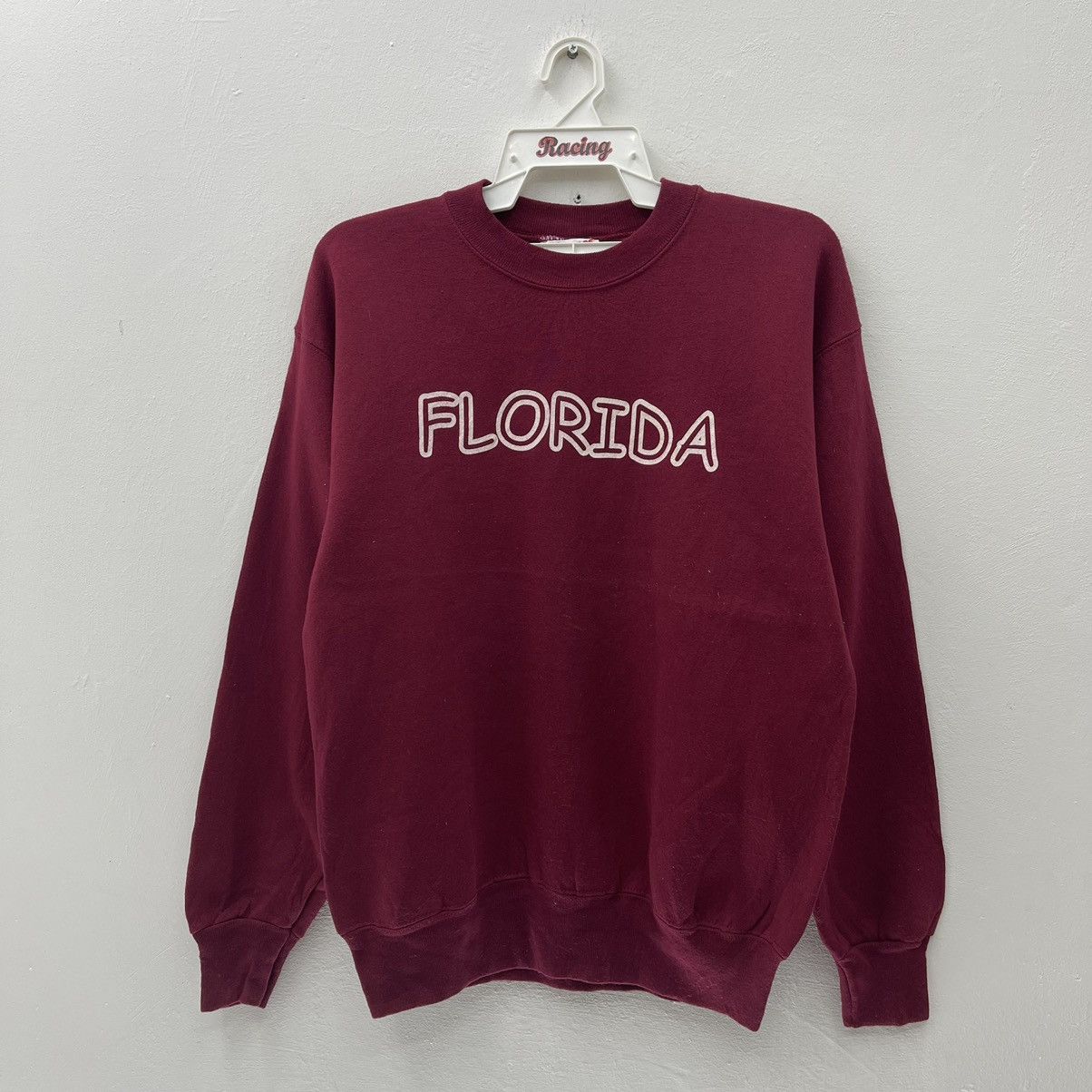 Hanes Florida Sweatshirt Vintage 90s Jumper Pullover Size US M / EU 48-50 / 2 - 1 Thumbnail