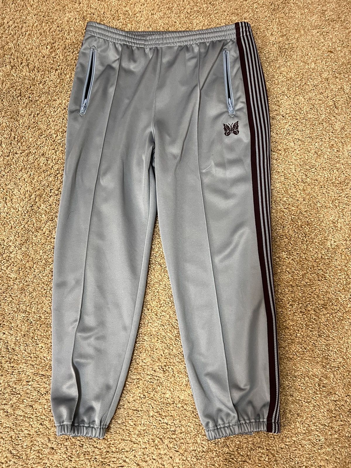 image of Needles Sky Blue Track Pants Large, Men's (Size 32)