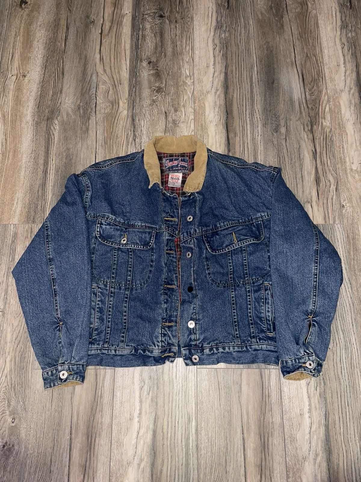 Vintage woman’s breaker blue jean jacket Grailed
