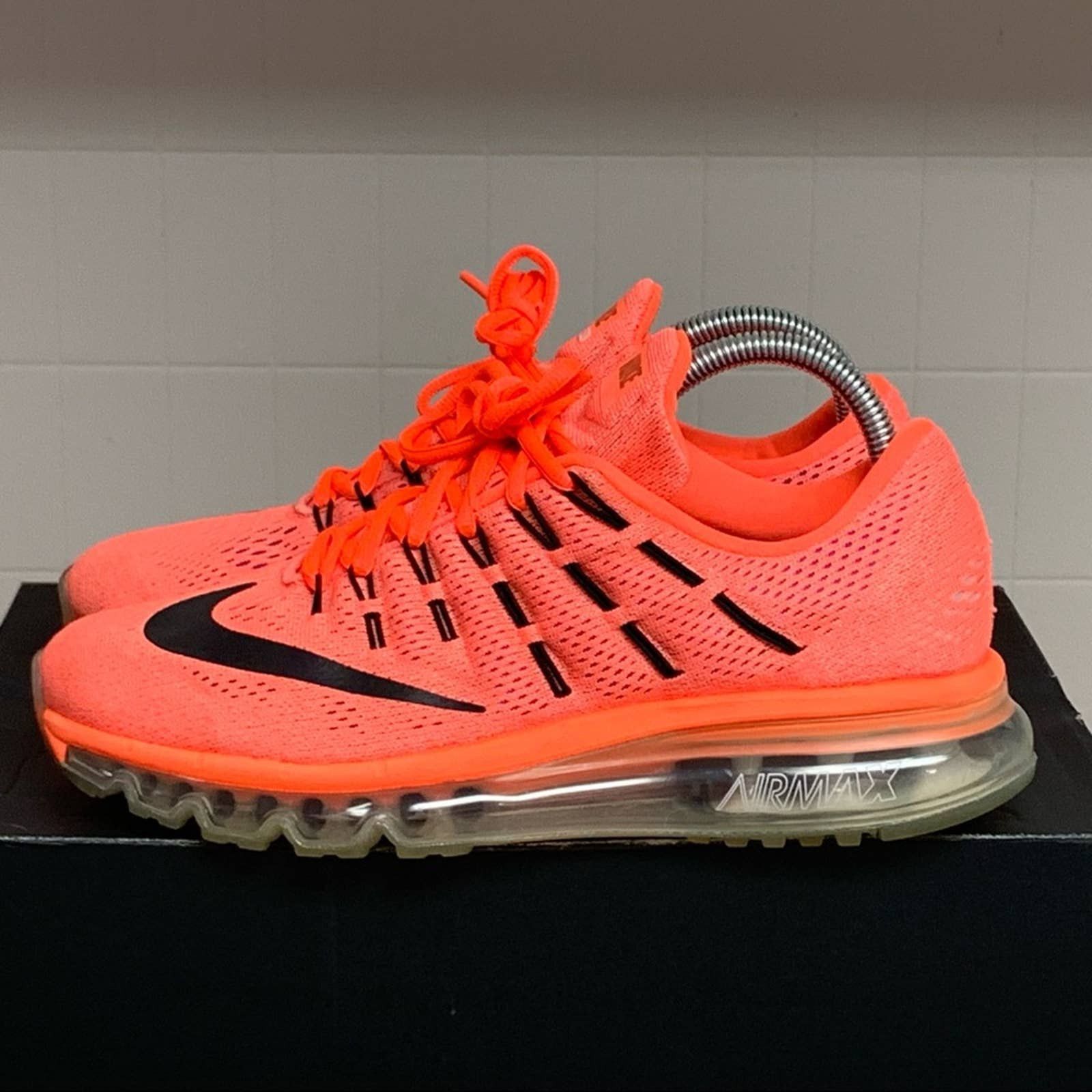 NIKE AIR MAX Running Orange Sunset Black Women's NICE