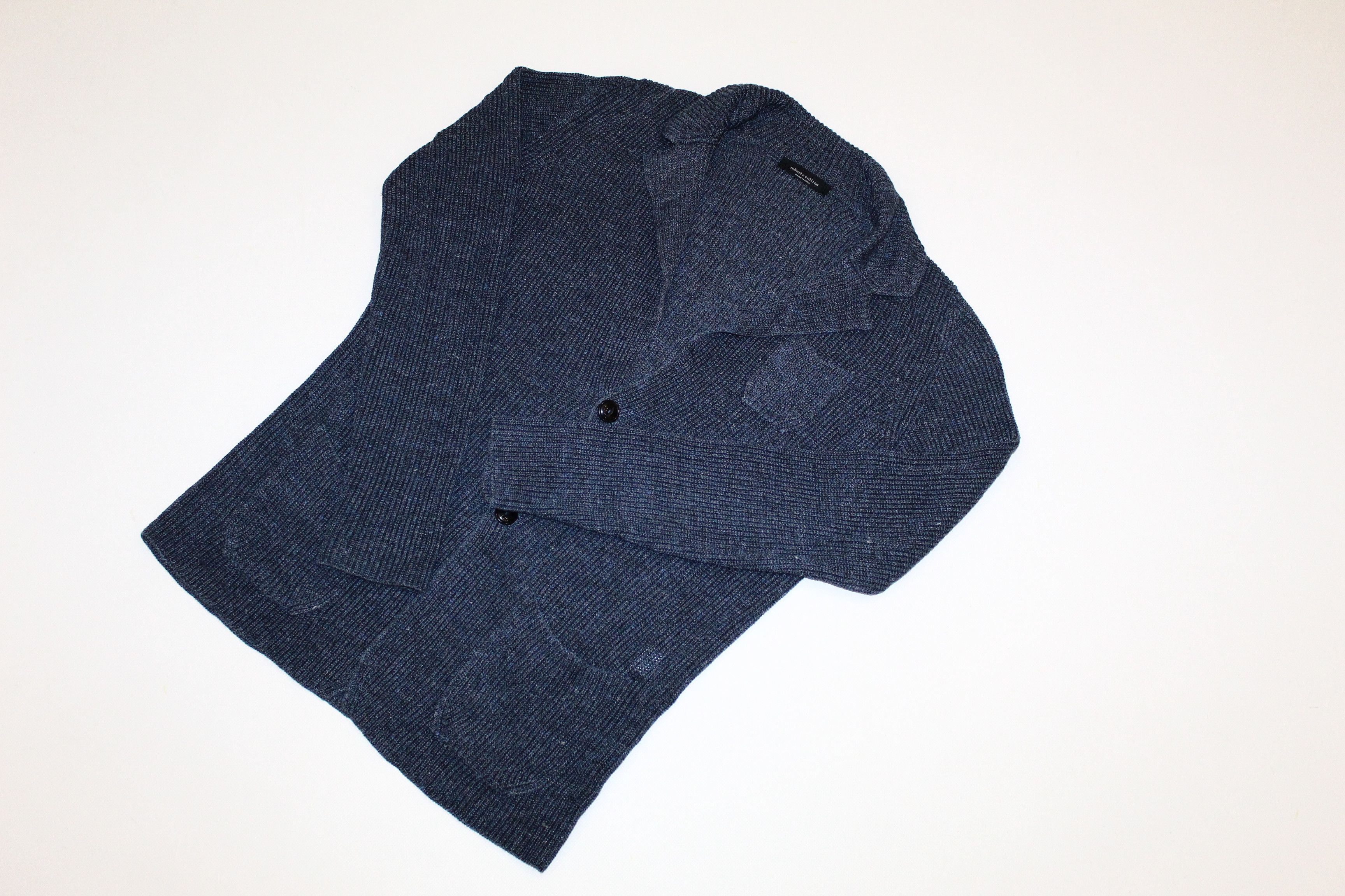 Roberto Collina 💥Roberto Collina Linen Blend Crochet Tight Knit Cardigan Size US S / EU 44-46 / 1 - 3 Thumbnail