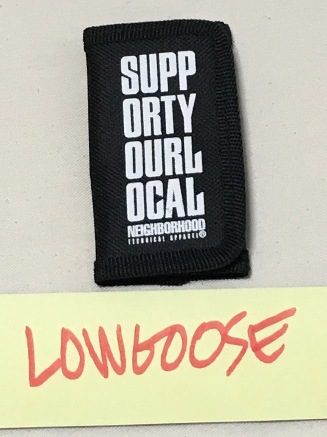 Neighborhood NBHD Logo Key Case Black Wallet Support Your Local Size ONE SIZE - 5 Thumbnail