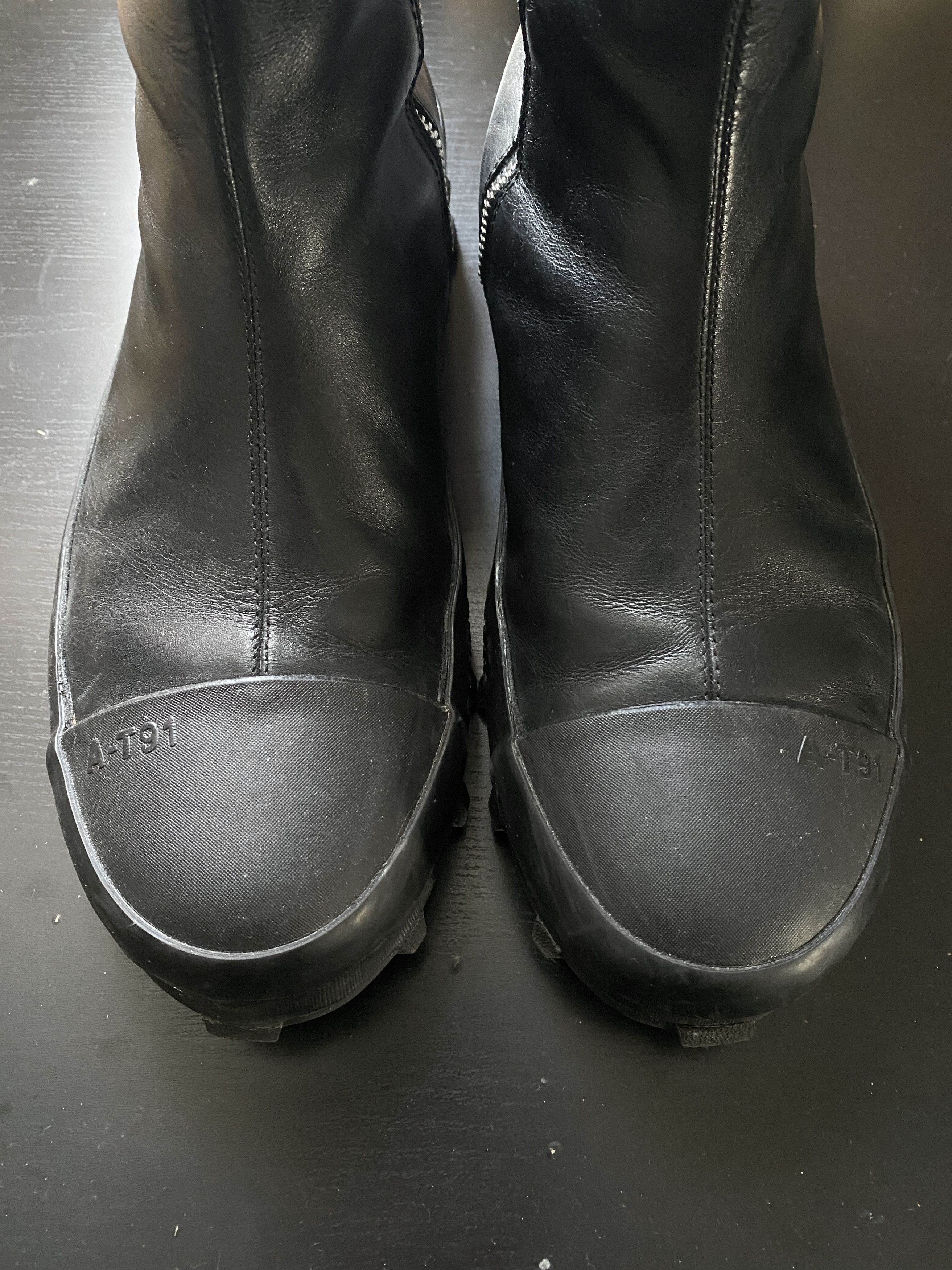 Camper × CamperLab CamperLab Traktori Black Leather Boots
