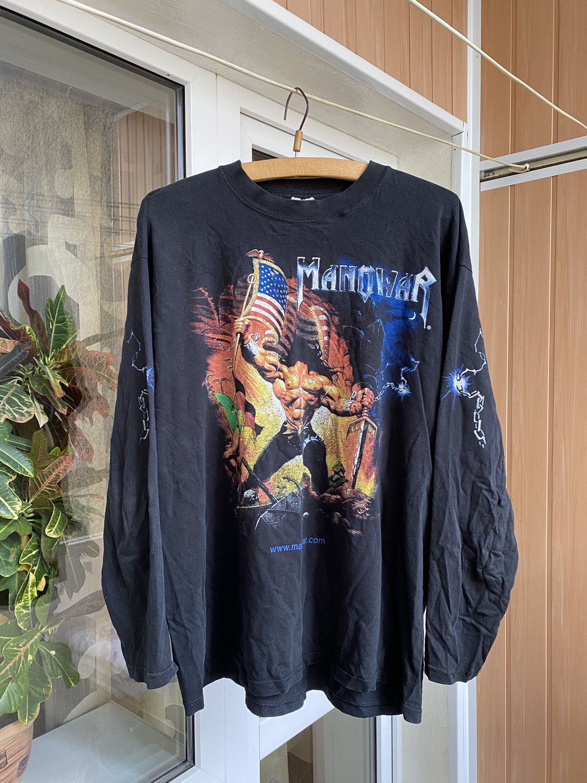 Vintage Vintage Manowar Warrior of thw World Long Sleeve T Shirt | Grailed