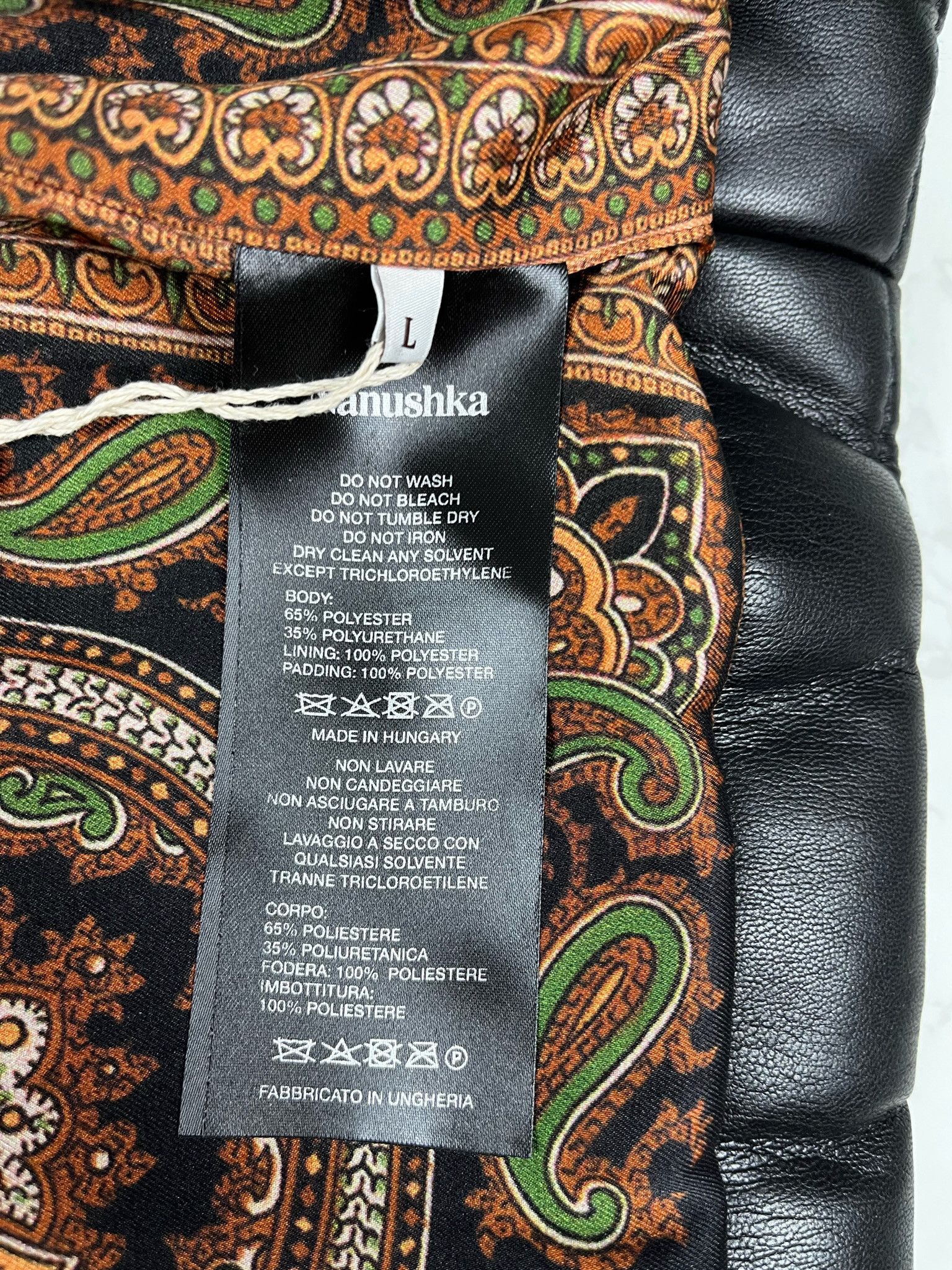 Nanushka Nanushka Vegan Leather Black Puffer Vest Jacket Size US L / EU 52-54 / 3 - 10 Thumbnail