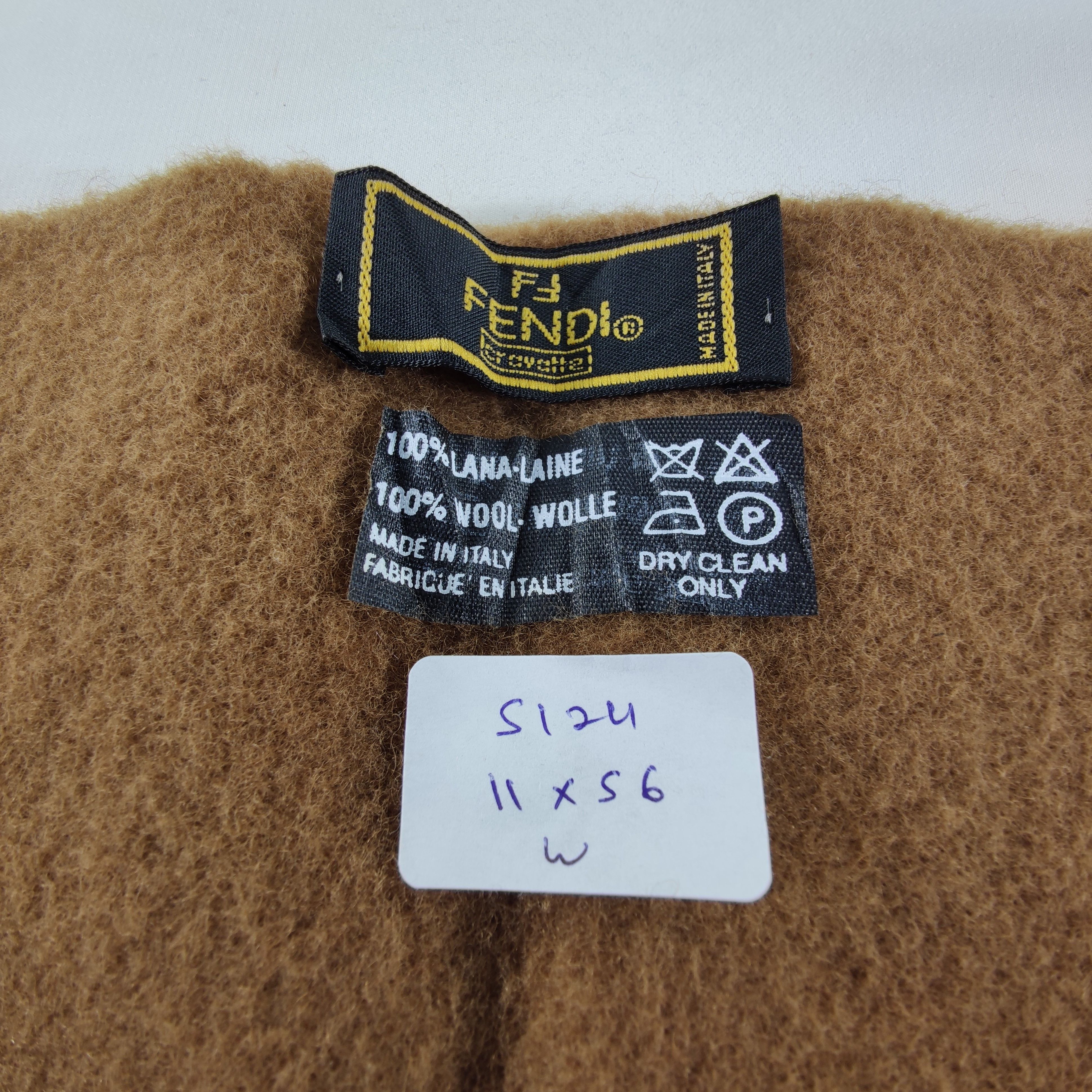 Vintage Fendi Scarf/Muffler/Wool S124 Size ONE SIZE - 4 Thumbnail