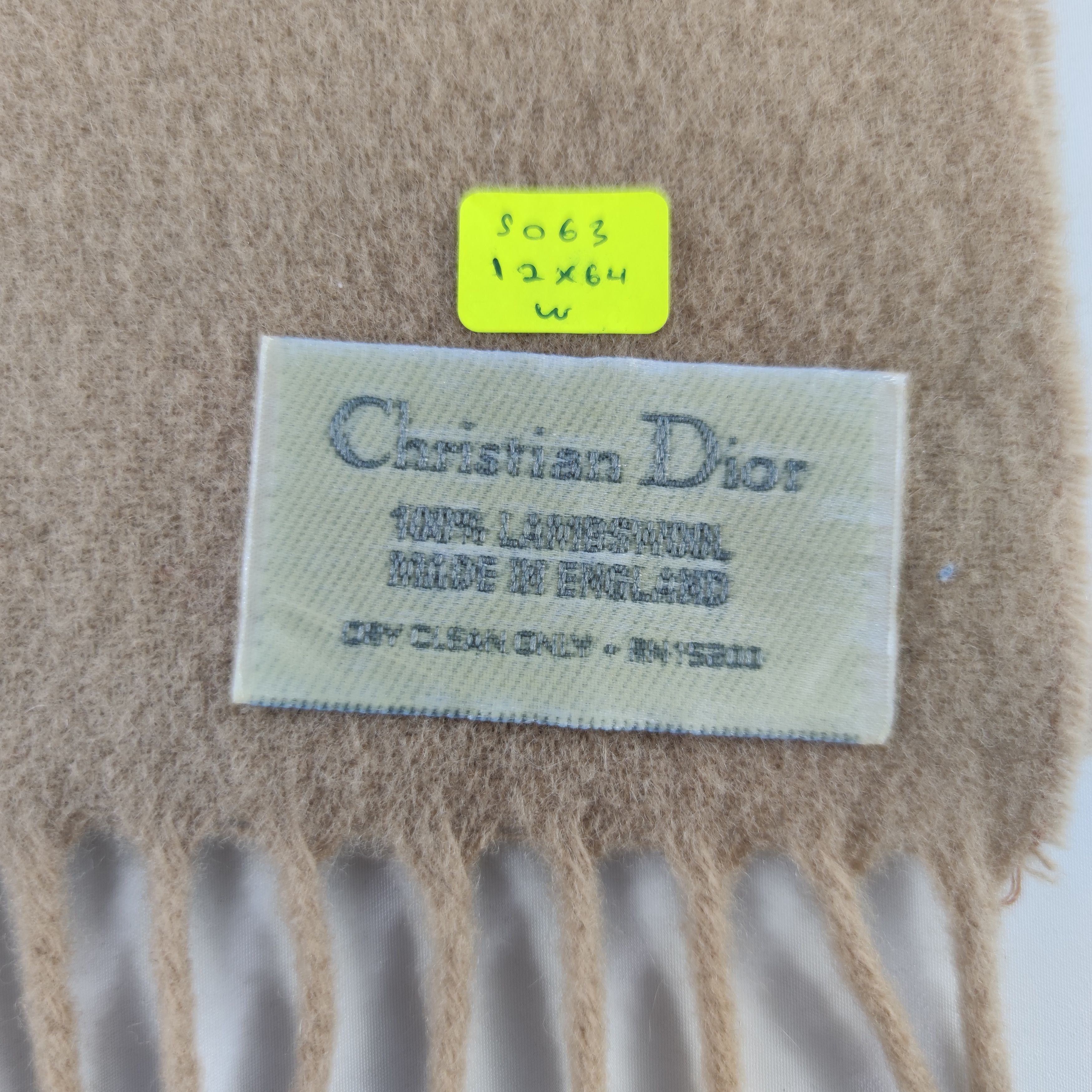 Christian Dior Monsieur Christian Dior Scarf/Muffler/Wool S063 Size ONE SIZE - 4 Thumbnail