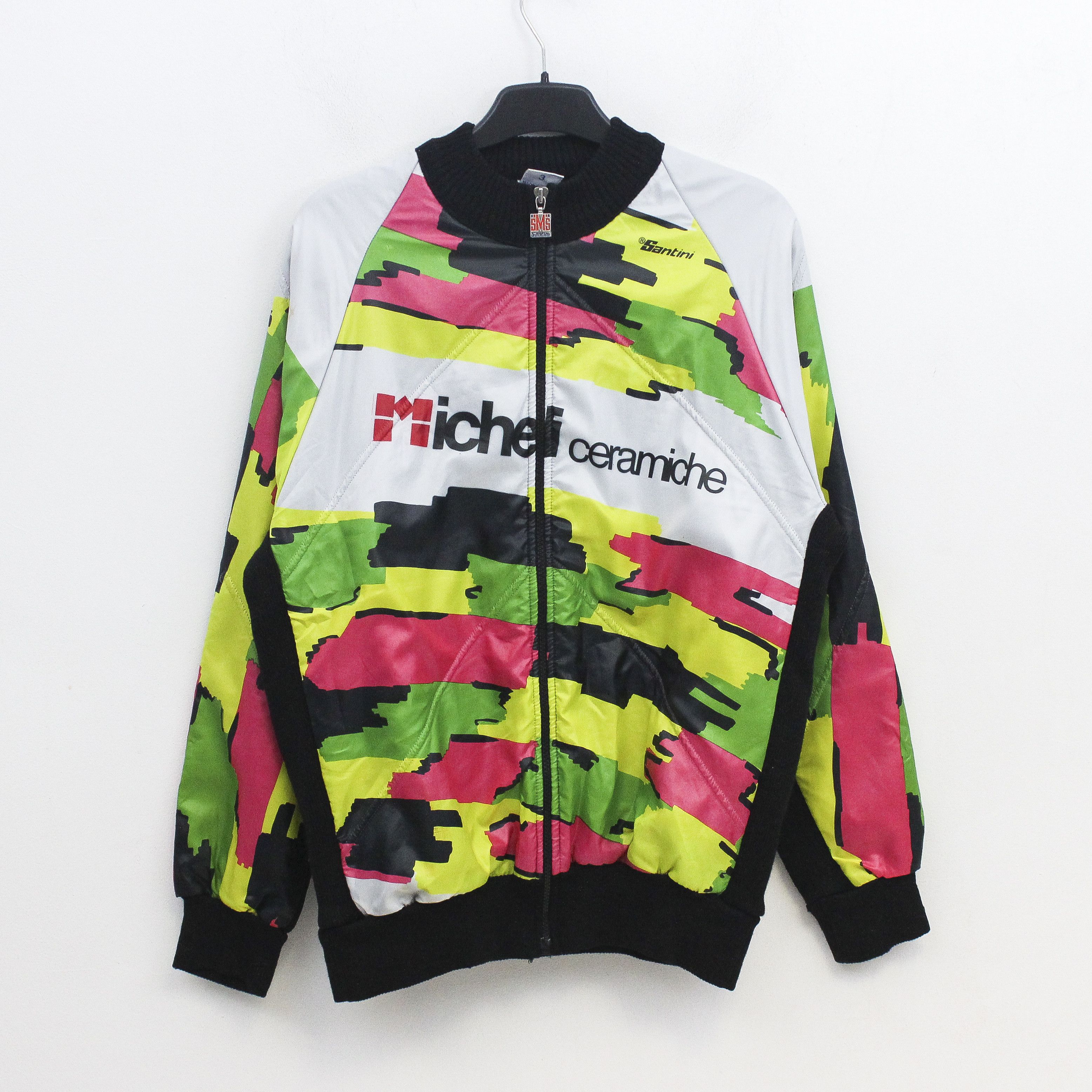 Vintage SMS Santini Men size 3 M/L Cycling Jumper Softshell Jacket Size US M / EU 48-50 / 2 - 1 Thumbnail