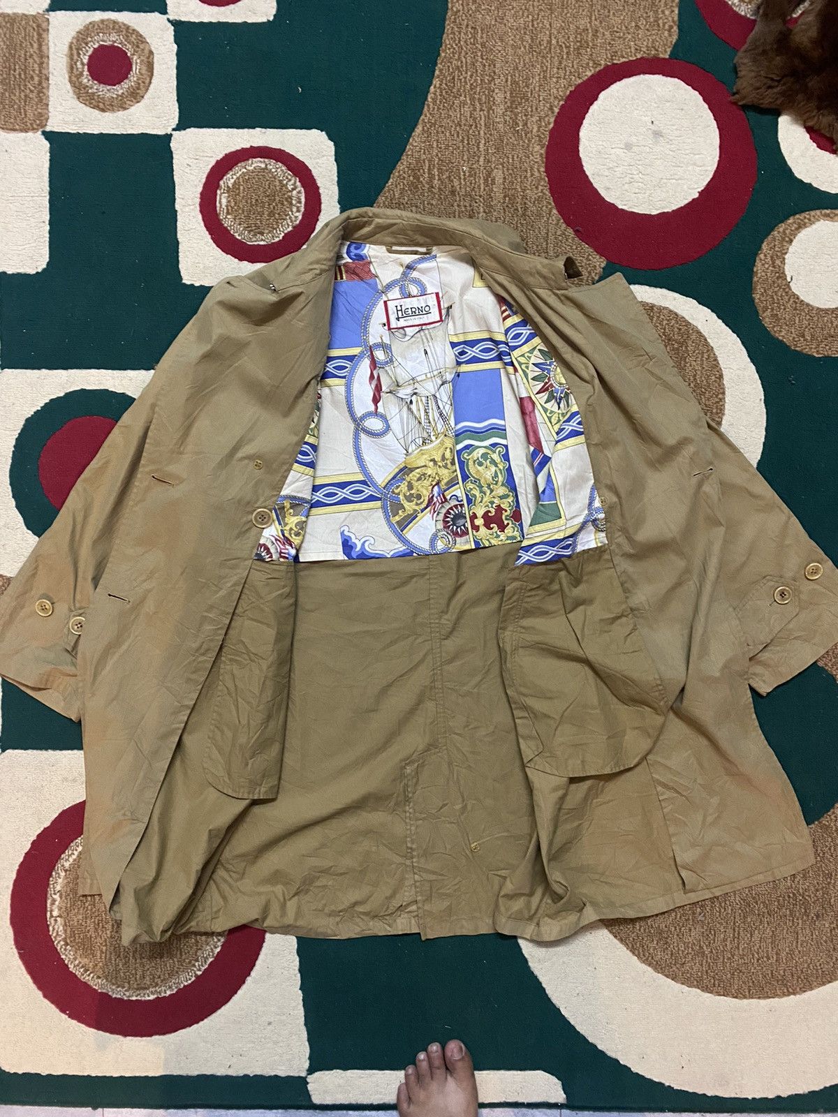 Herno 🔥Vintage🔥 Herno Trench Coat Size US L / EU 52-54 / 3 - 2 Thumbnail