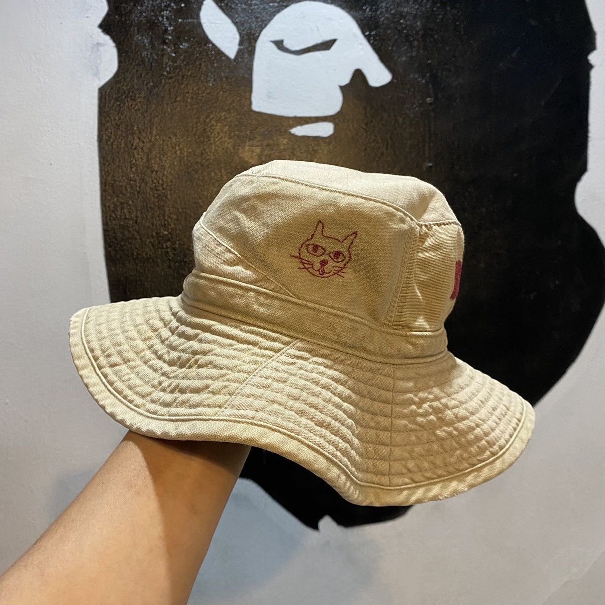 Hysteric Glamour × Vintage VINTAGE RARE‼️Hysteric Glamour Logo Embroidery Bucket Hats Size ONE SIZE - 3 Thumbnail