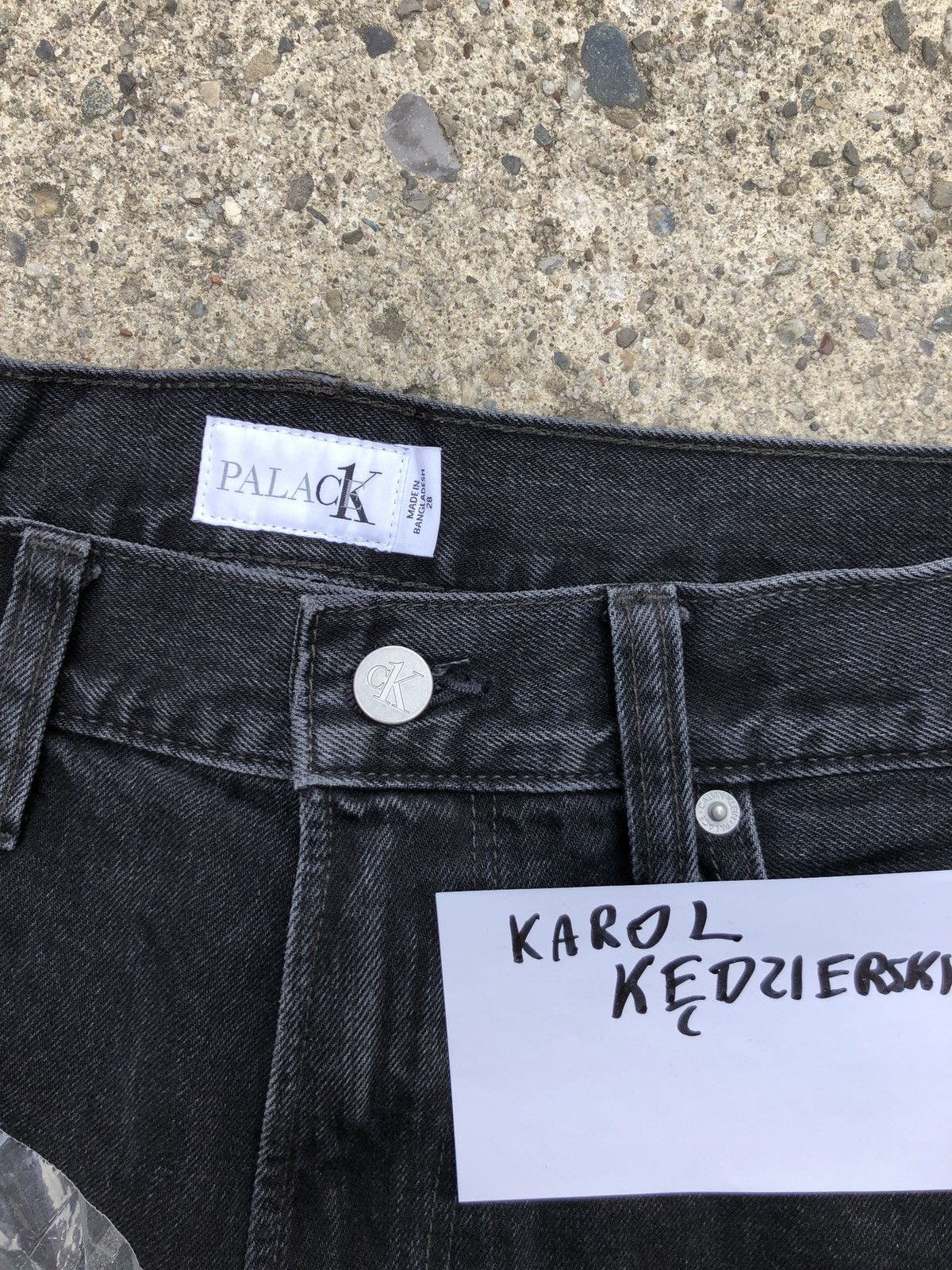 Calvin Klein × Palace CK1 PALACE BAGGY JEAN MIDSTONE BLACK 28 