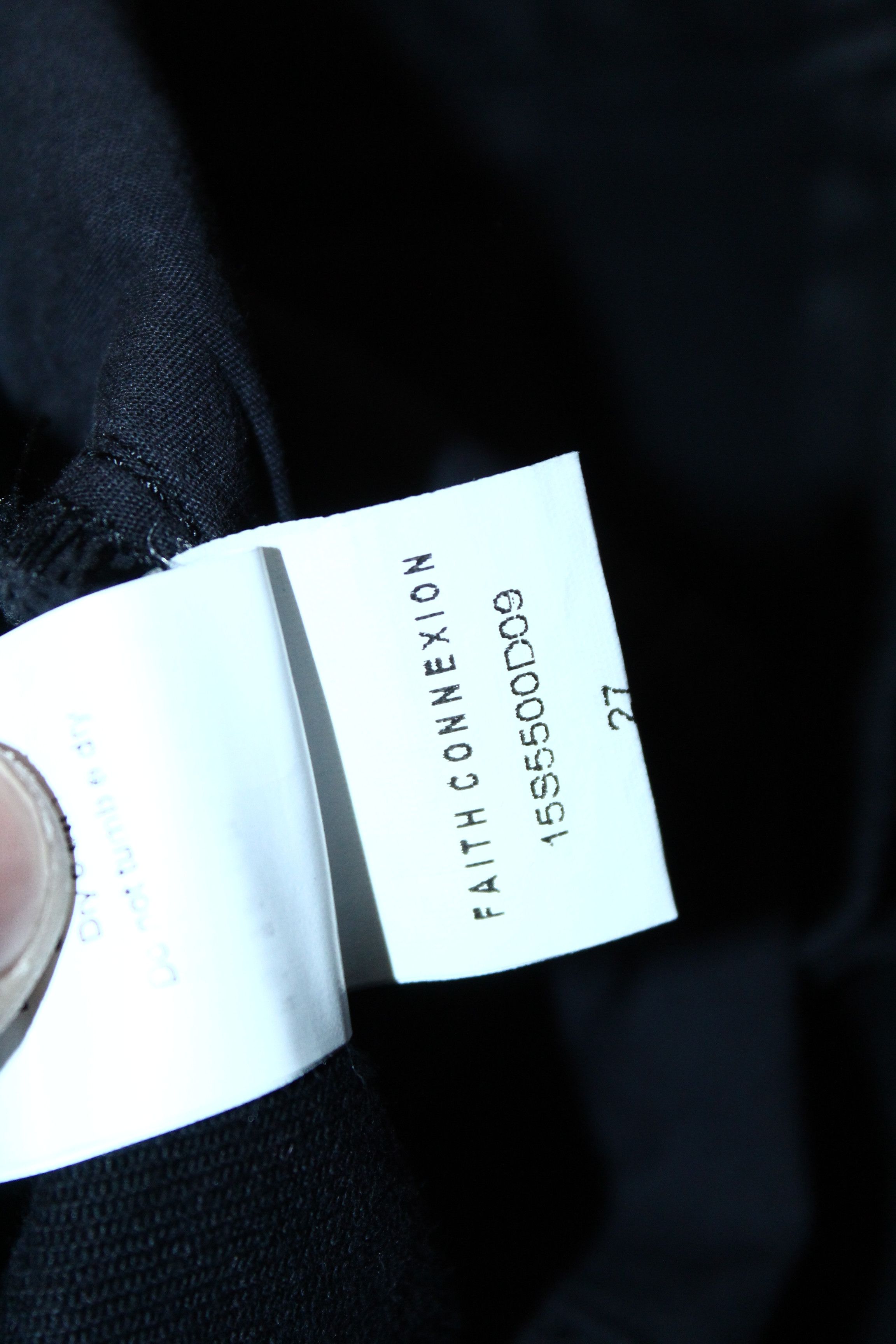 If Six Was Nine Faith Connexion Black Denim Destroyer Skinny Unisex Jeans Size 27" / US 4 / IT 40 - 11 Thumbnail
