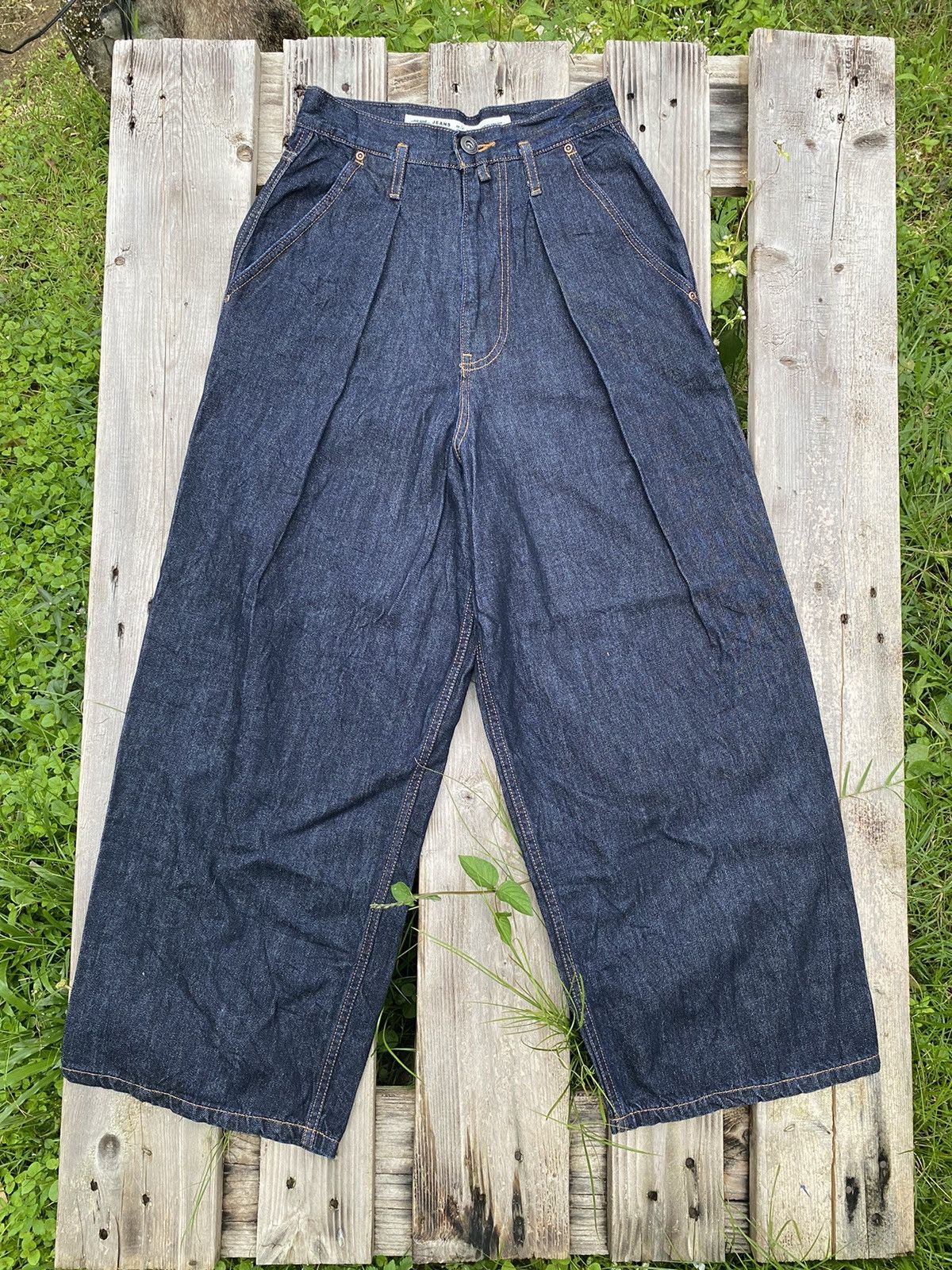 Designer × Japanese Brand Niko And Baggy Casual Denim Ladies Loose Pant Size 26" / US 2 / IT 38 - 1 Thumbnail